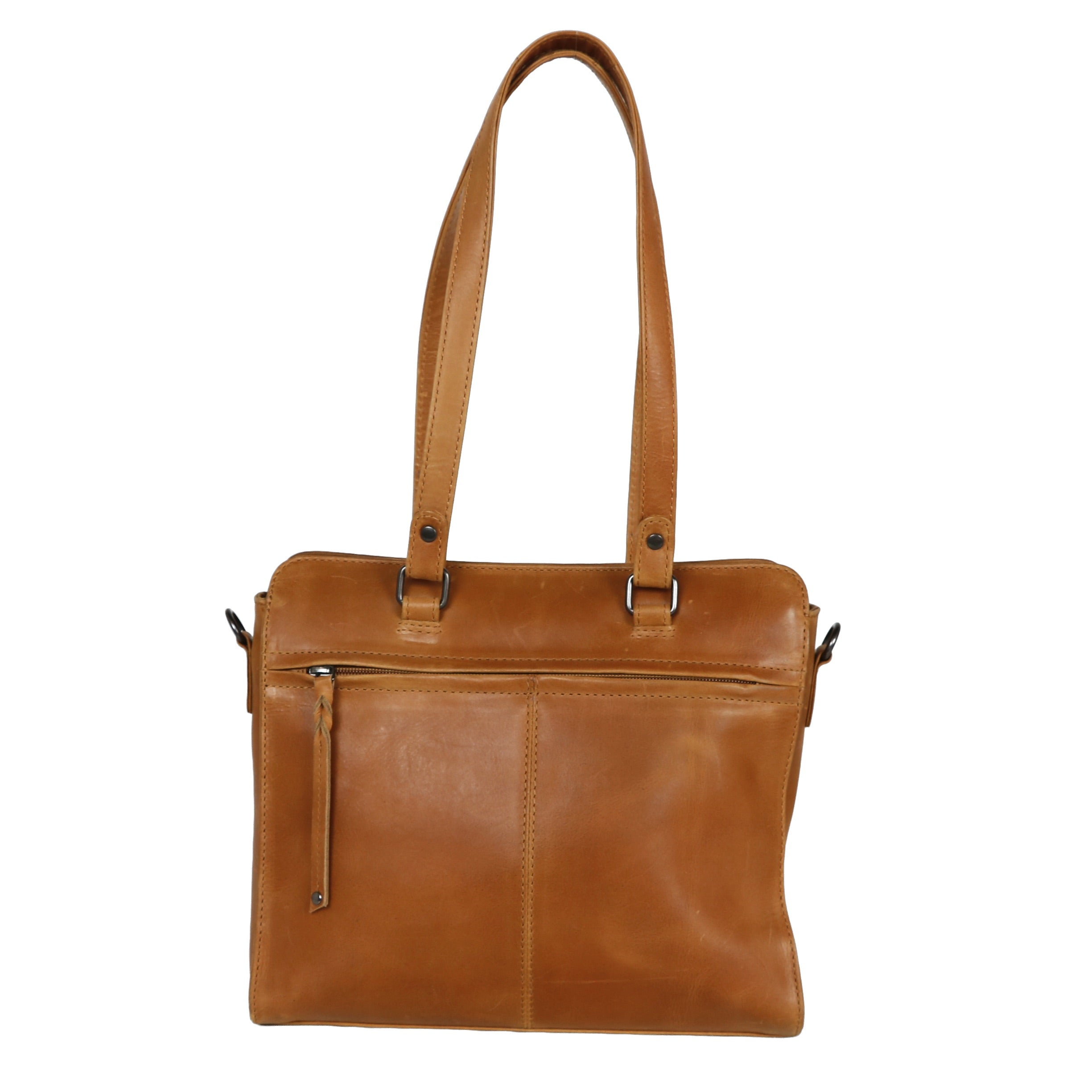 #100 Concealed Carry Leather Embossed Alligator Satchel