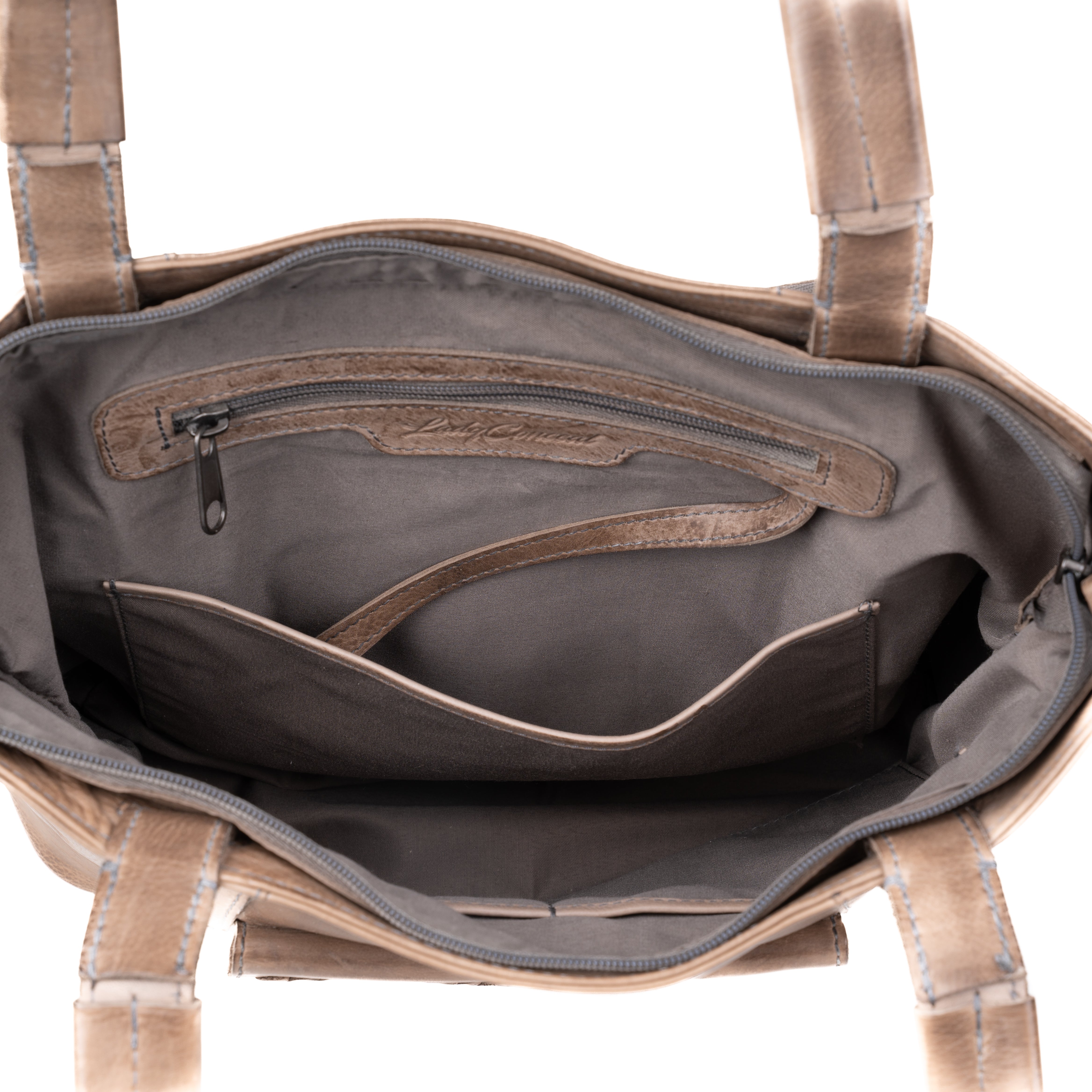 #107 Concealed Carry Leather Tote