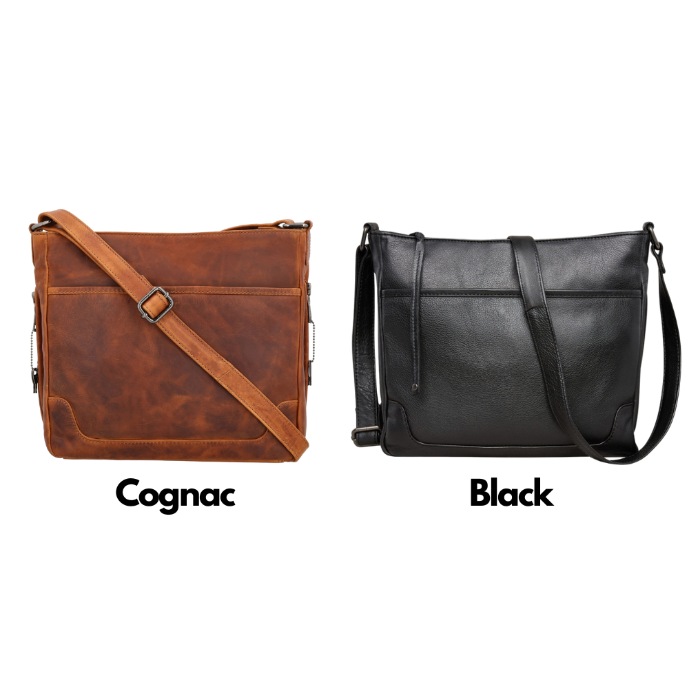 Concealed Carry Lydia Leather Crossbody by Lady Conceal