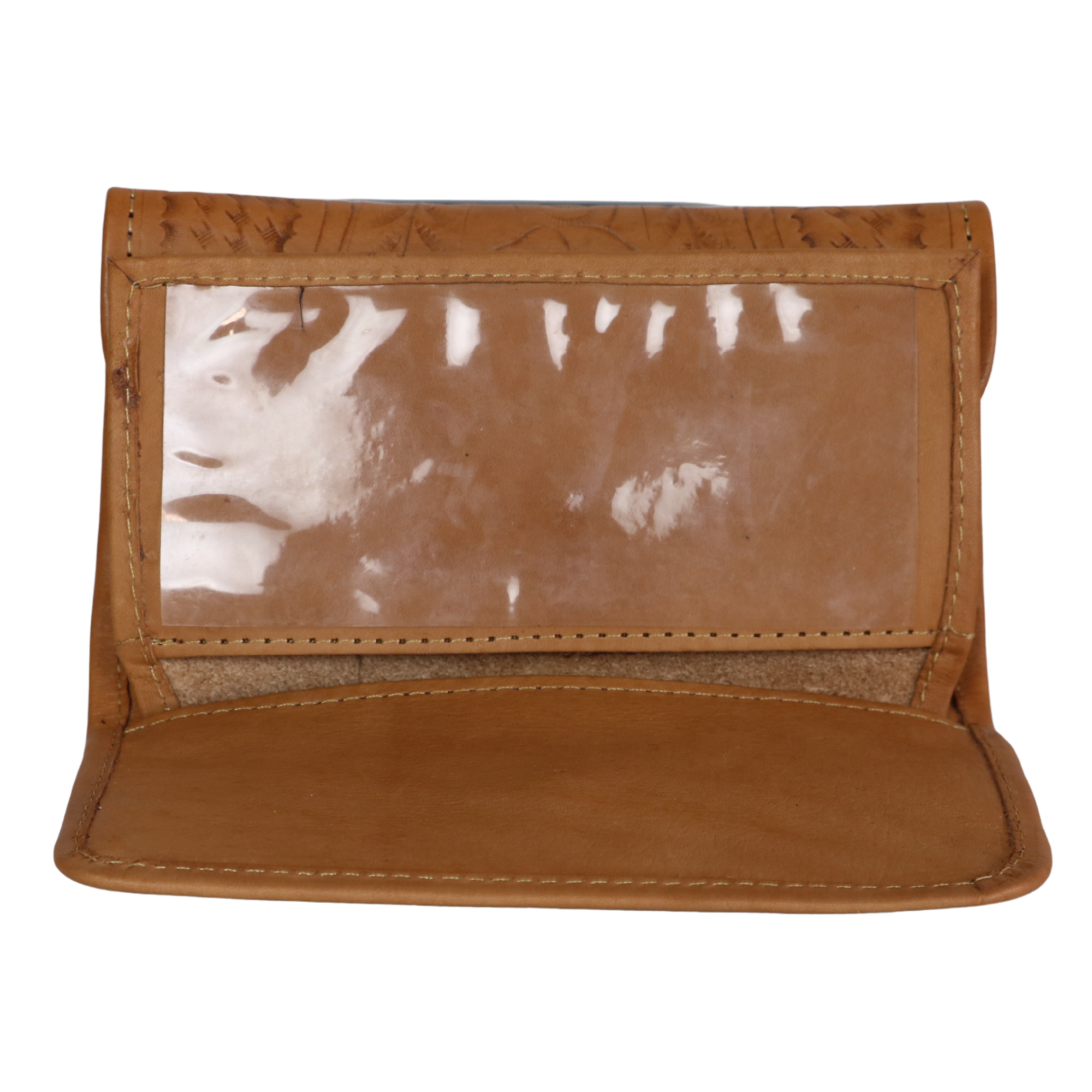 #211 Leather Tooled Floral Wallet