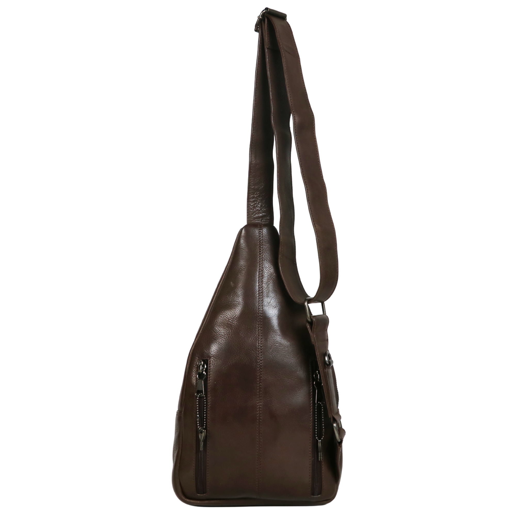 #237 Dark Brown Leather Concealed Carry Sling