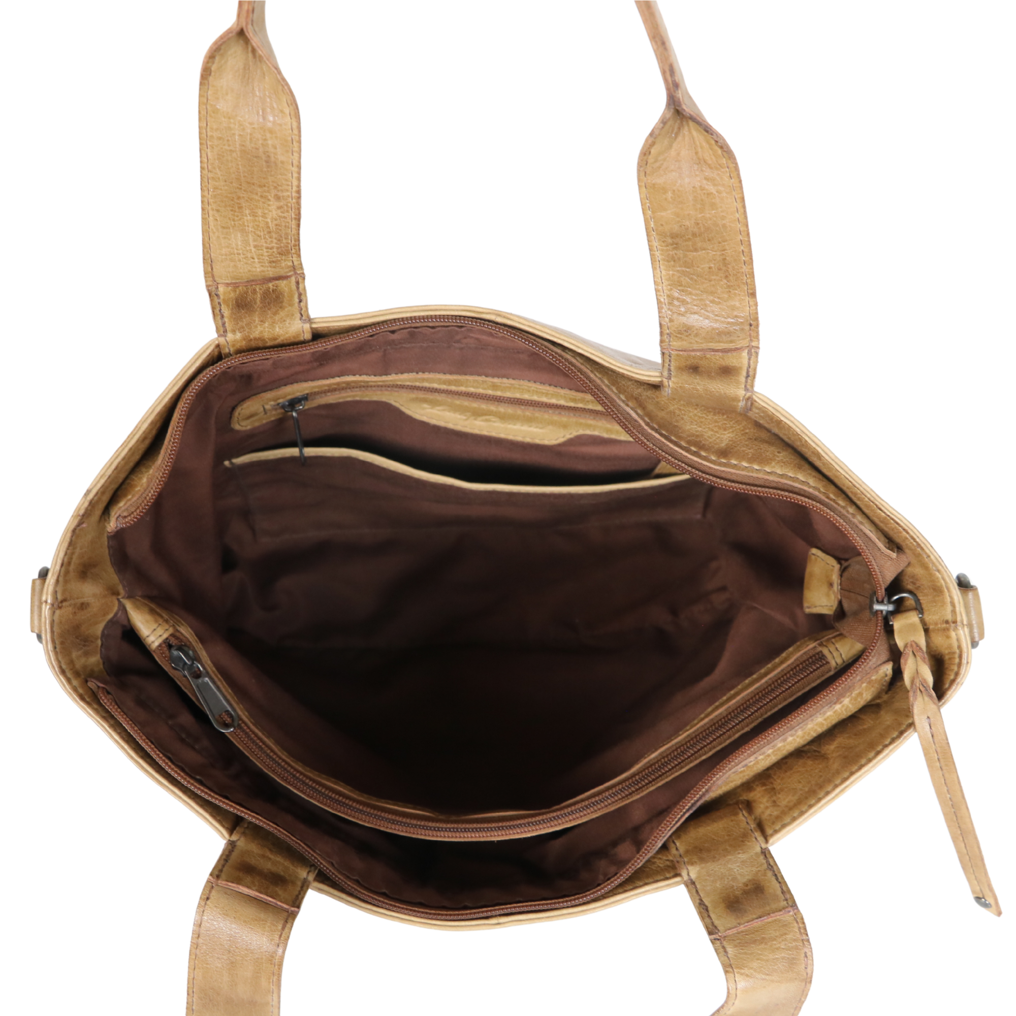 #241 Tan Concealed Carry Leather Satchel and Crossbody