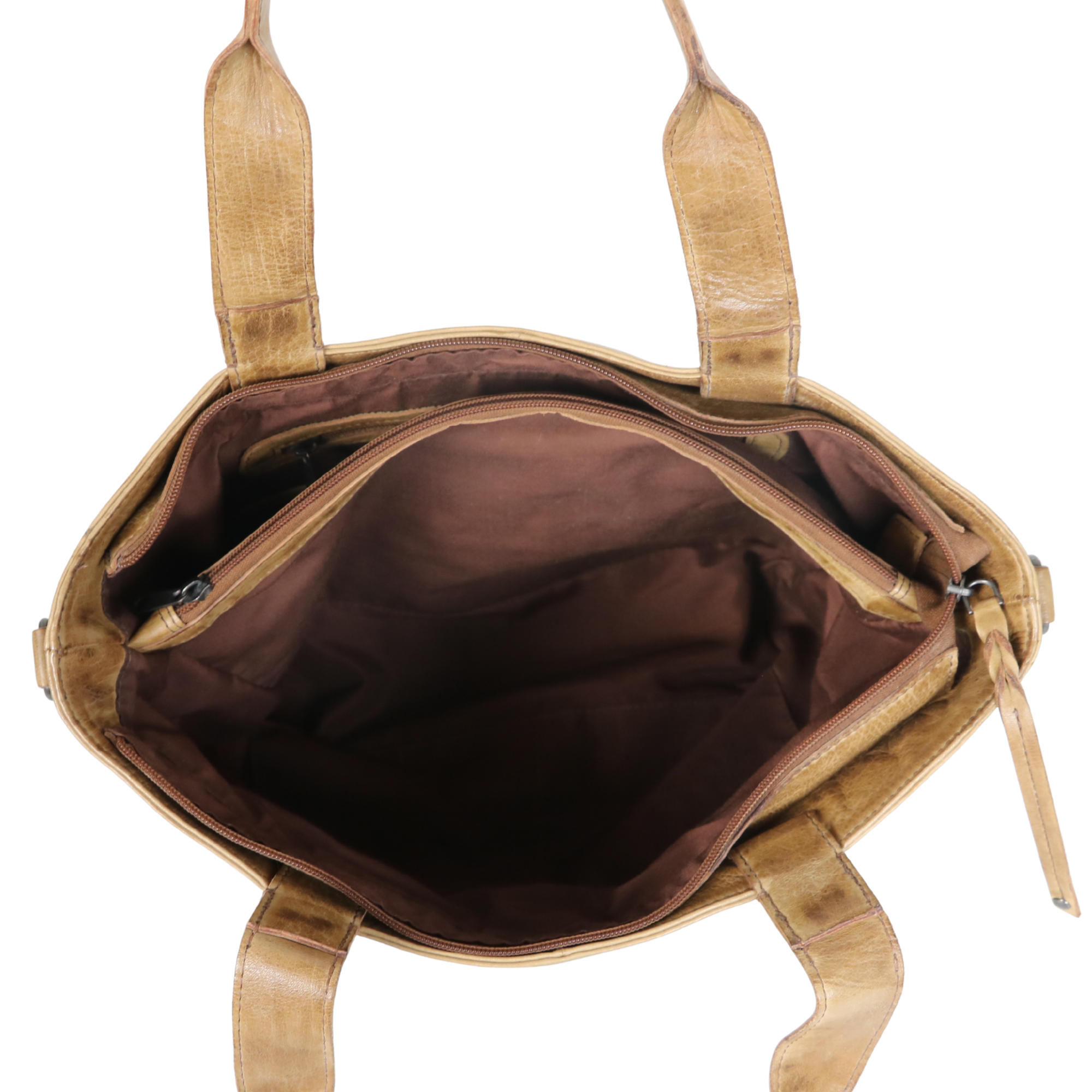 #241 Tan Concealed Carry Leather Satchel and Crossbody