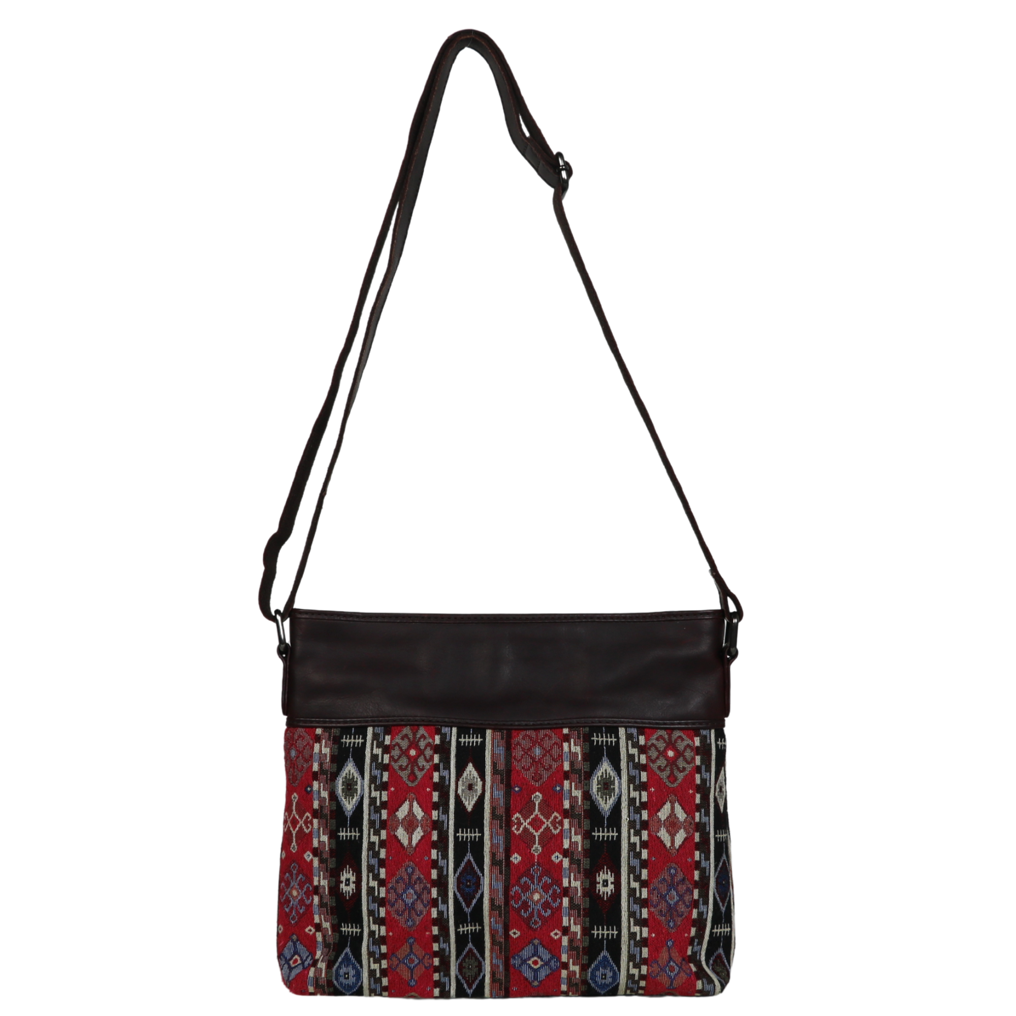 #242 Western Leather Aztec Concealed Carry Crossbody