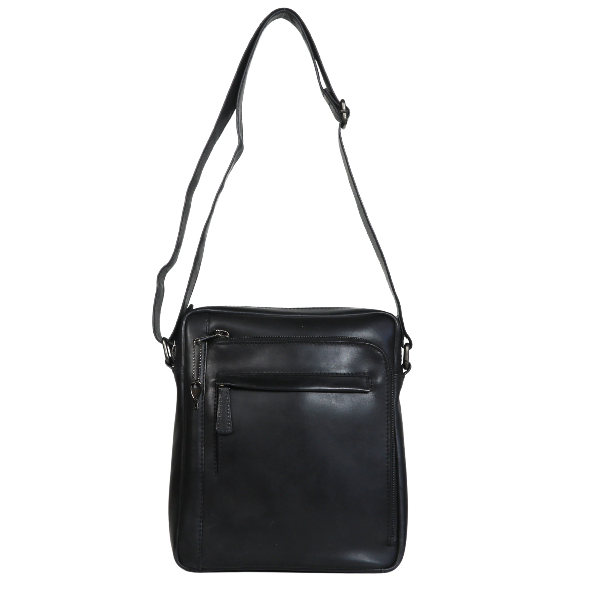#243 Leather Concealed Carry Crossbody with Locking Zipper