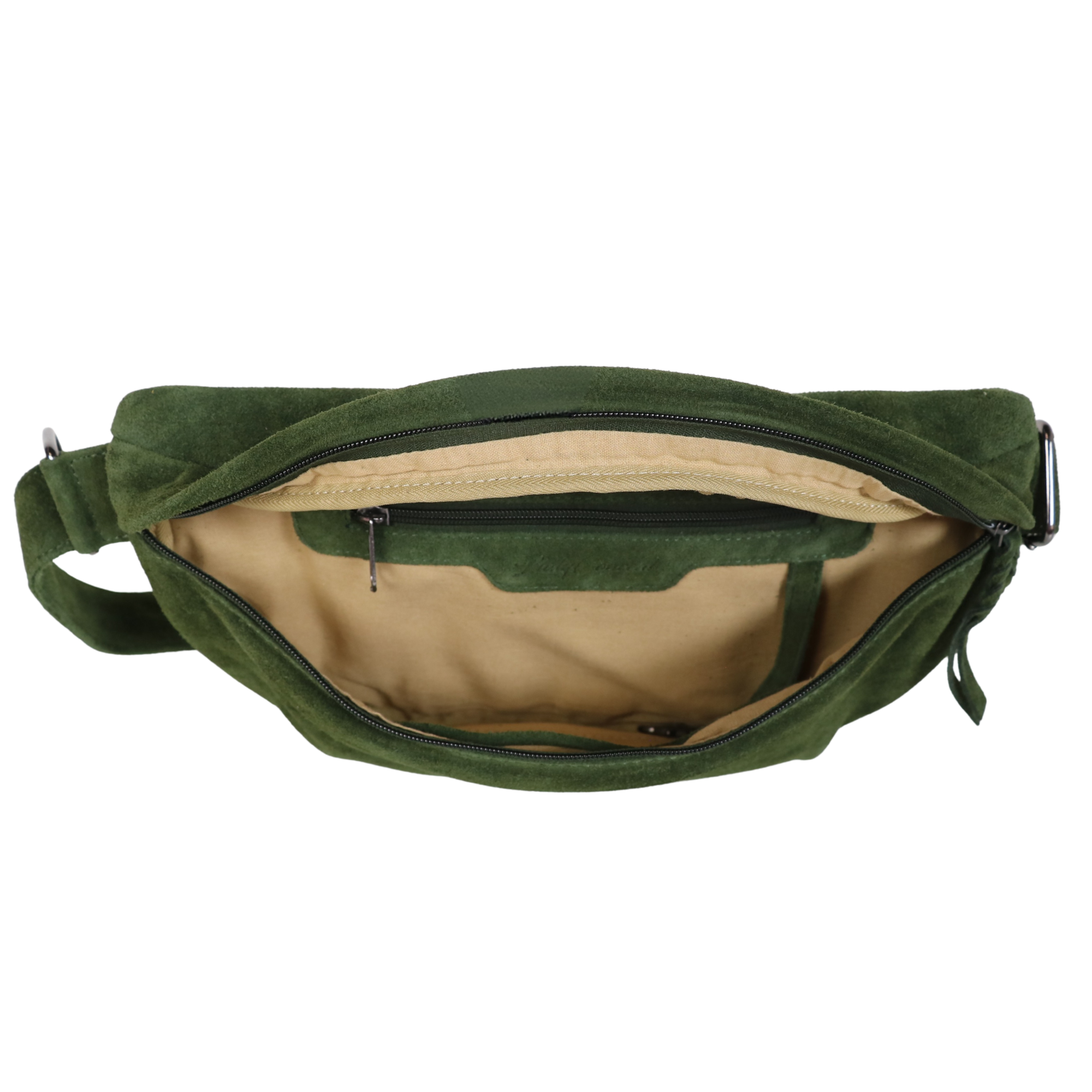#249 Green Suede Magnetic Concealed Carry Sling