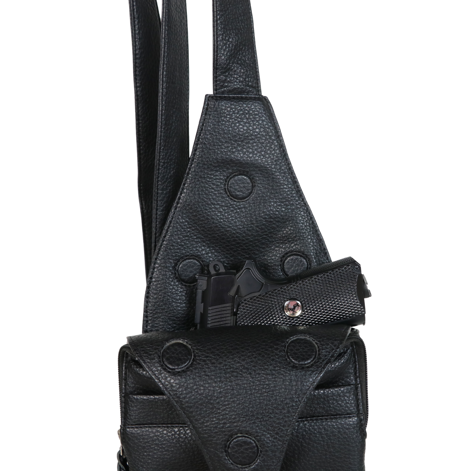 #251 Black Leather Concealed Carry Sling