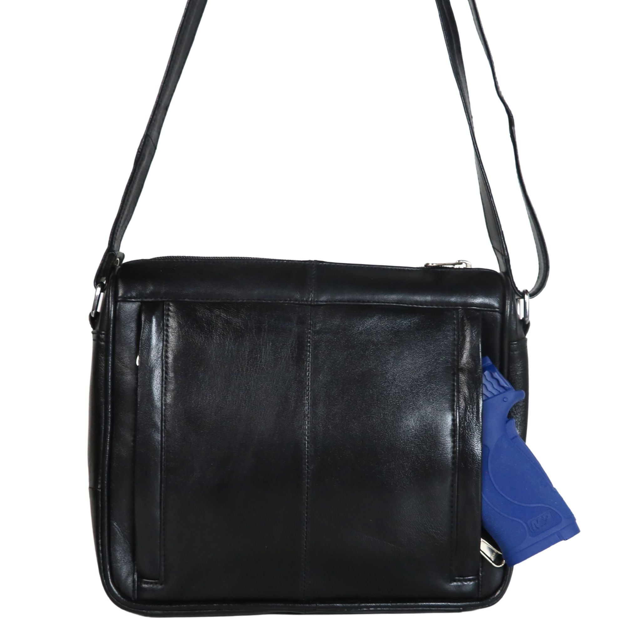 #273 Lambskin Concealed Carry Crossbody with Zipper Pocket