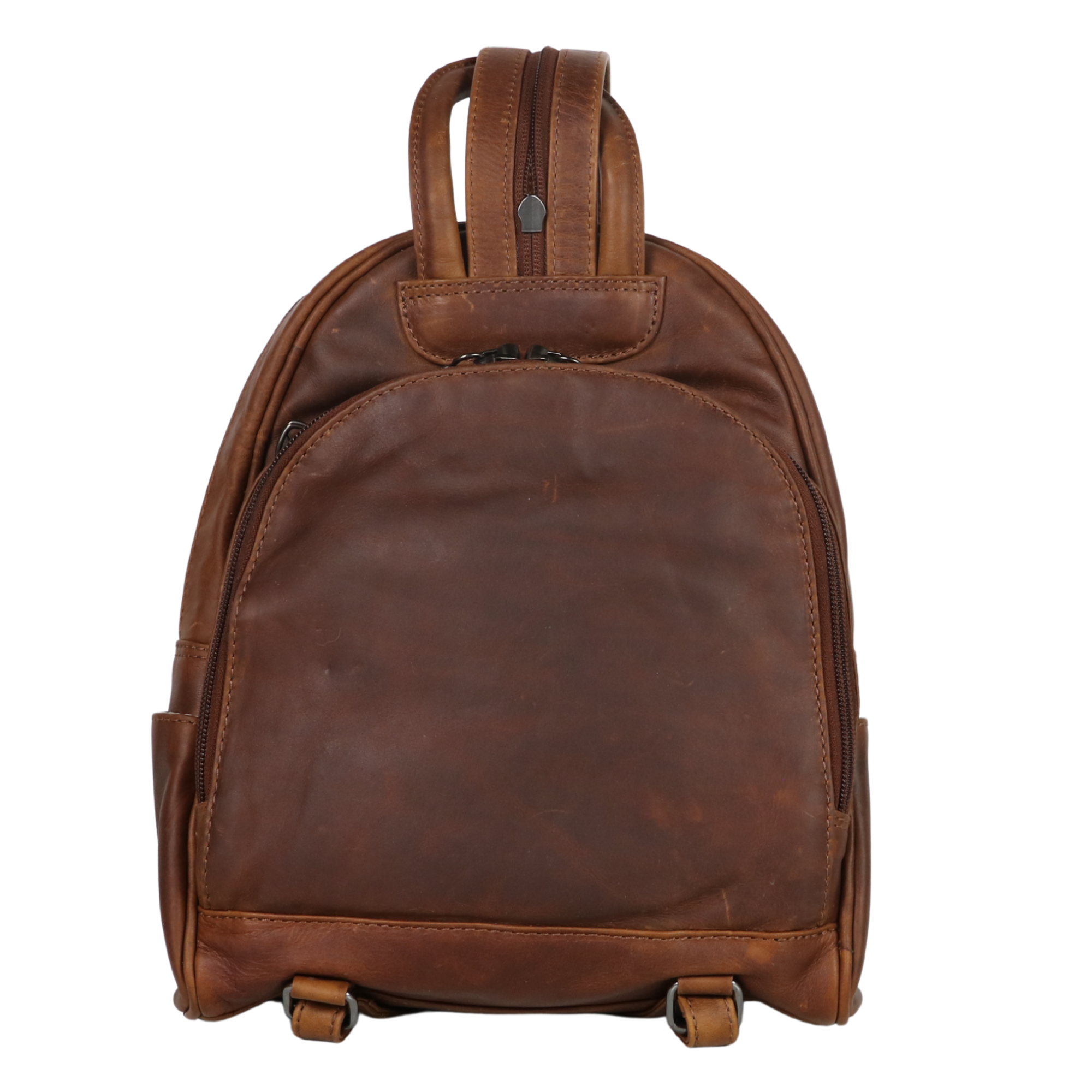 Concealed Carry RFID Daisy Leather Backpack by Lady Conceal