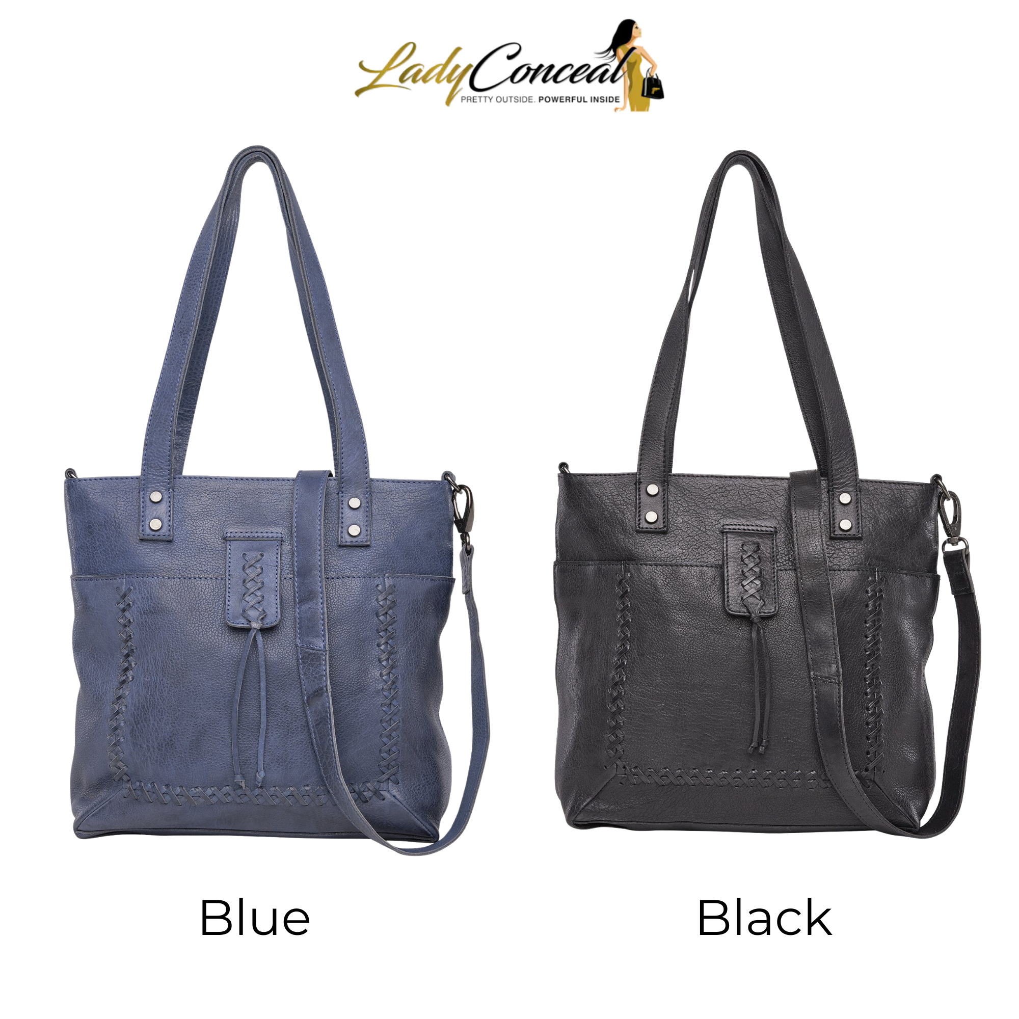-SALE- Concealed Carry Eden Leather Tote by Lady Conceal