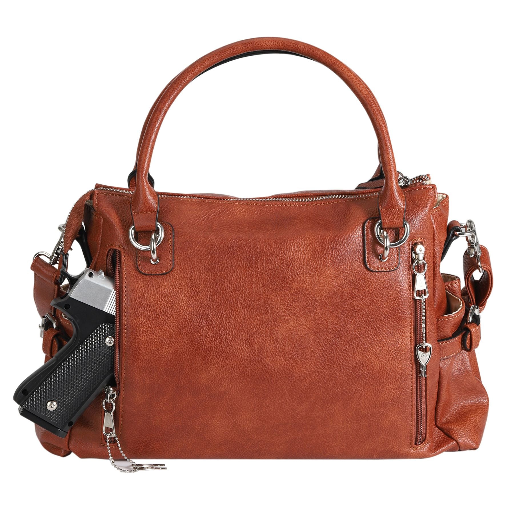 Concealed Carry Jessica Satchel - Lady Conceal - Concealed Carry Purse - Lady Conceal Concealed Carry Jessica Satchel - Lady Conceal - Concealed Carry Purse - Lady Conceal - Designer Purse for Gun Owners - CCW stylish Bag - Locking Gun Bag