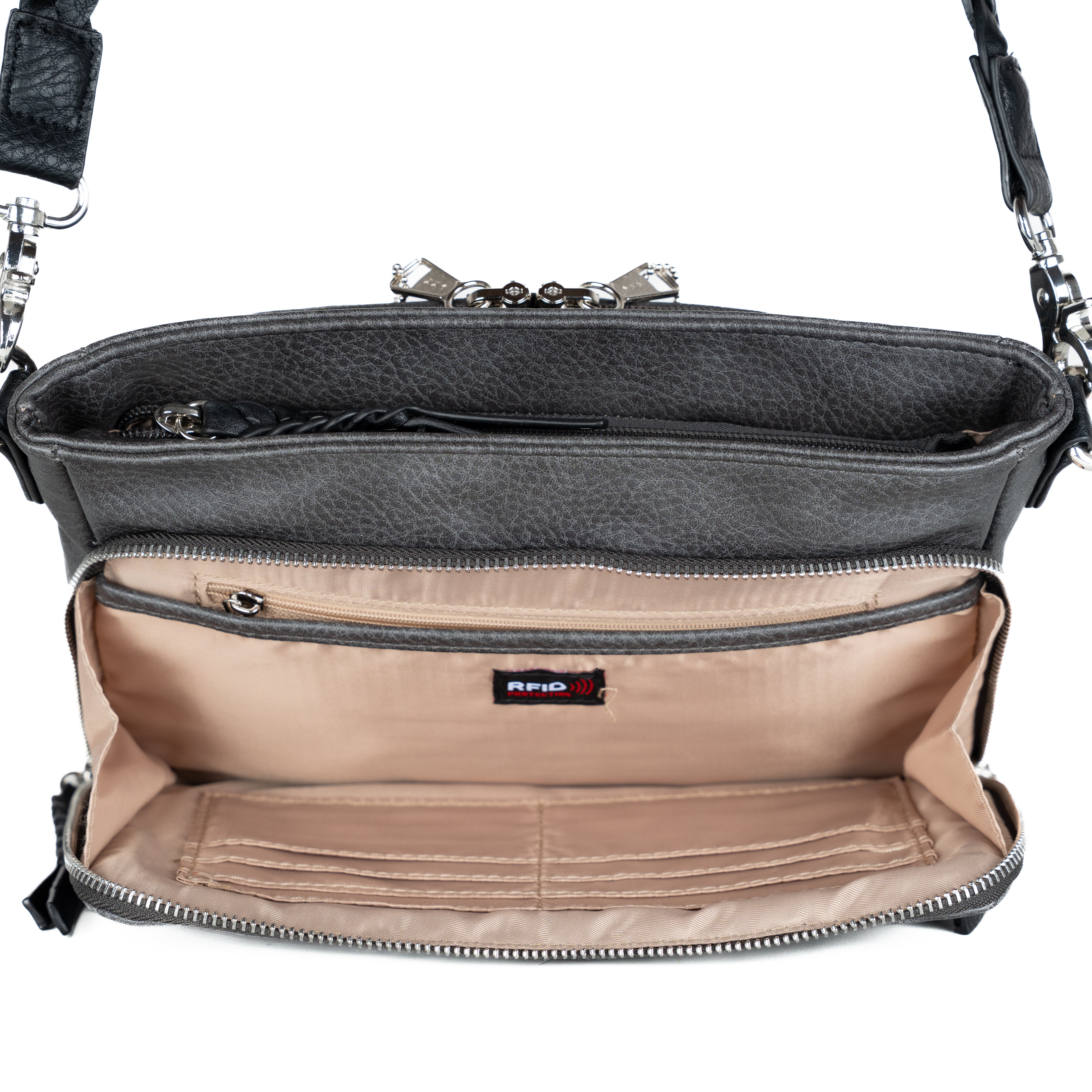 Concealed Carry Skylar Crossbody - Lady Conceal - Concealed Carry Purse - black crossbody purse designer - black owned purse designers - crossbody bag for concealed gun carry - concealed carry gun bags - concealed carry crossbody bag - concealed carry purse crossbody - Gift for gun owners - Women Gun Bag - most popular crossbody bag - crossbody handgun bag - crossbody bags for everyday use