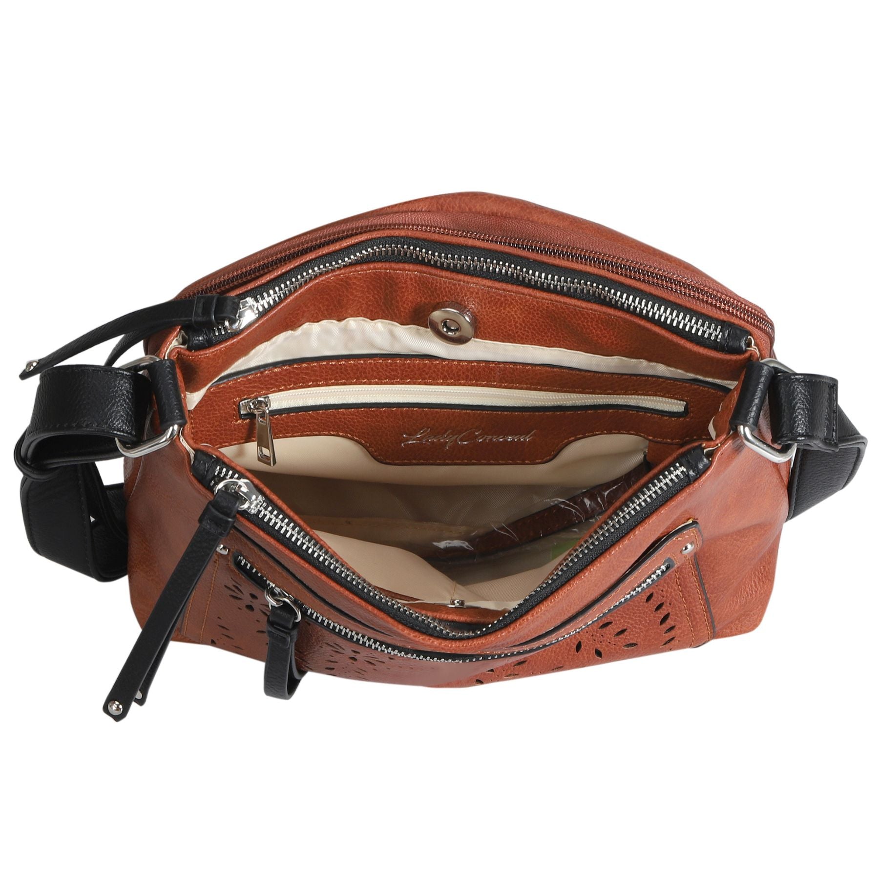 Concealed Carry Hailey Crossbody - Lady Conceal - soft leather shoulder bags for women's - crossbody bags for everyday use - most popular crossbody bag - crossbody bags for guns - crossbody handgun bag - Unique Hide Purse - Conceal Carry Western Purse - Stylish Carry Evelyn Leather Bag - Bag for Conceal Carrying Women - - Gun Bag for Women