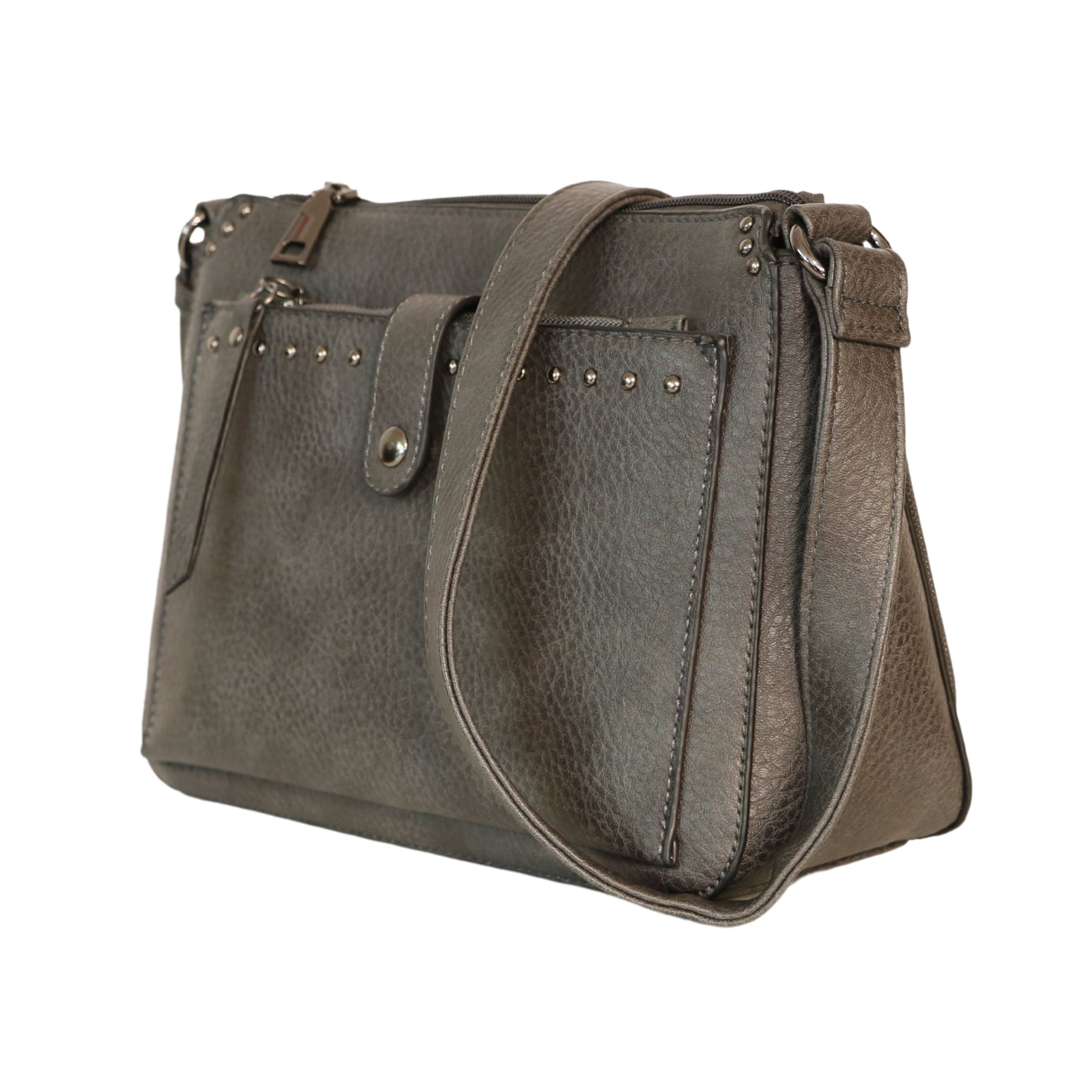 Concealed Carry Kinsley Crossbody Wallet- YKK Locking Zippered Bag - Easy Conceal Carry - CCW Purse for Women - concealed carry Handbag for woman - Crossbody with RFID Slim Wallet - CCW Bag for Pistol - Fast and Easy Draw Bag