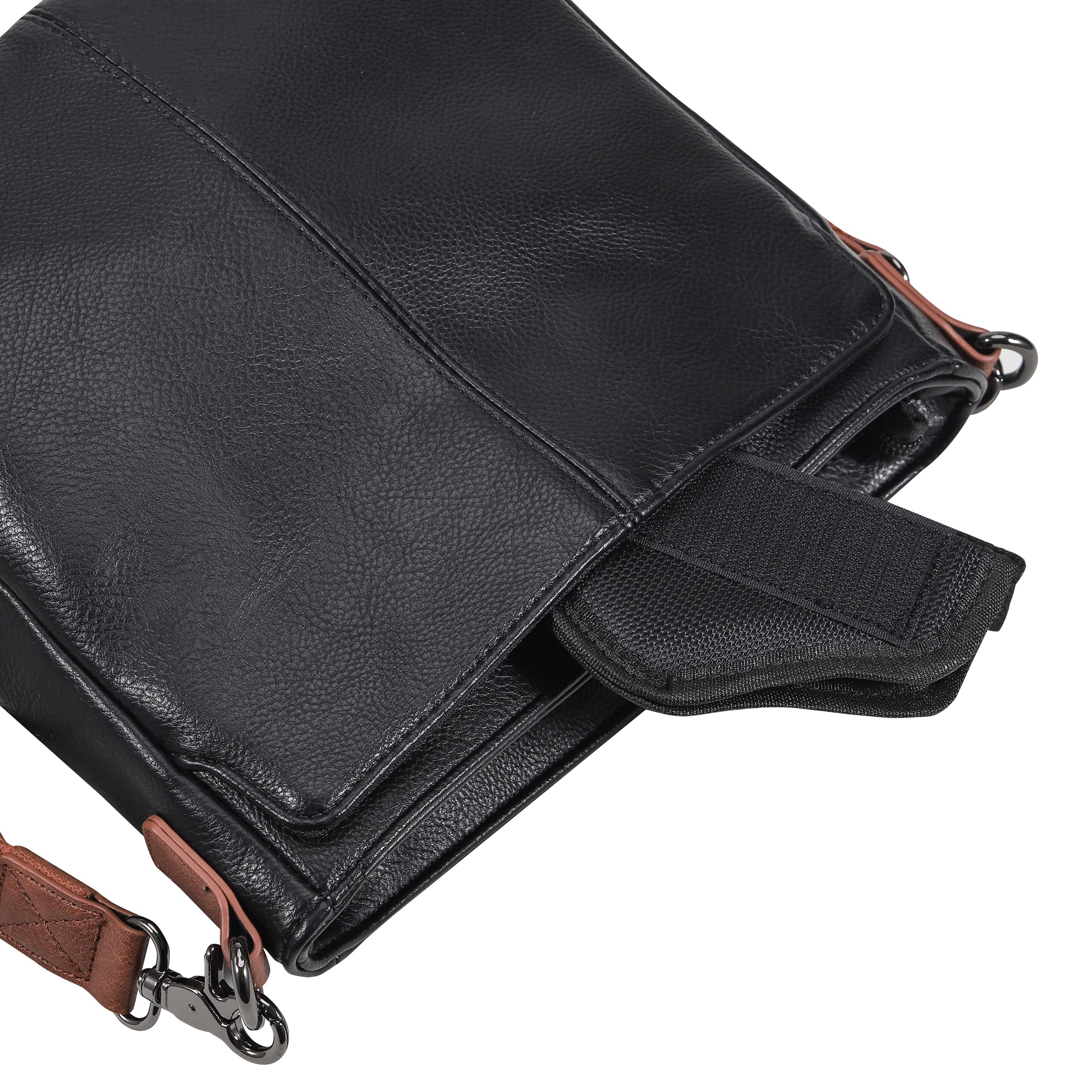 Concealed carry Addison Crossbody purse with soft faux leather finish