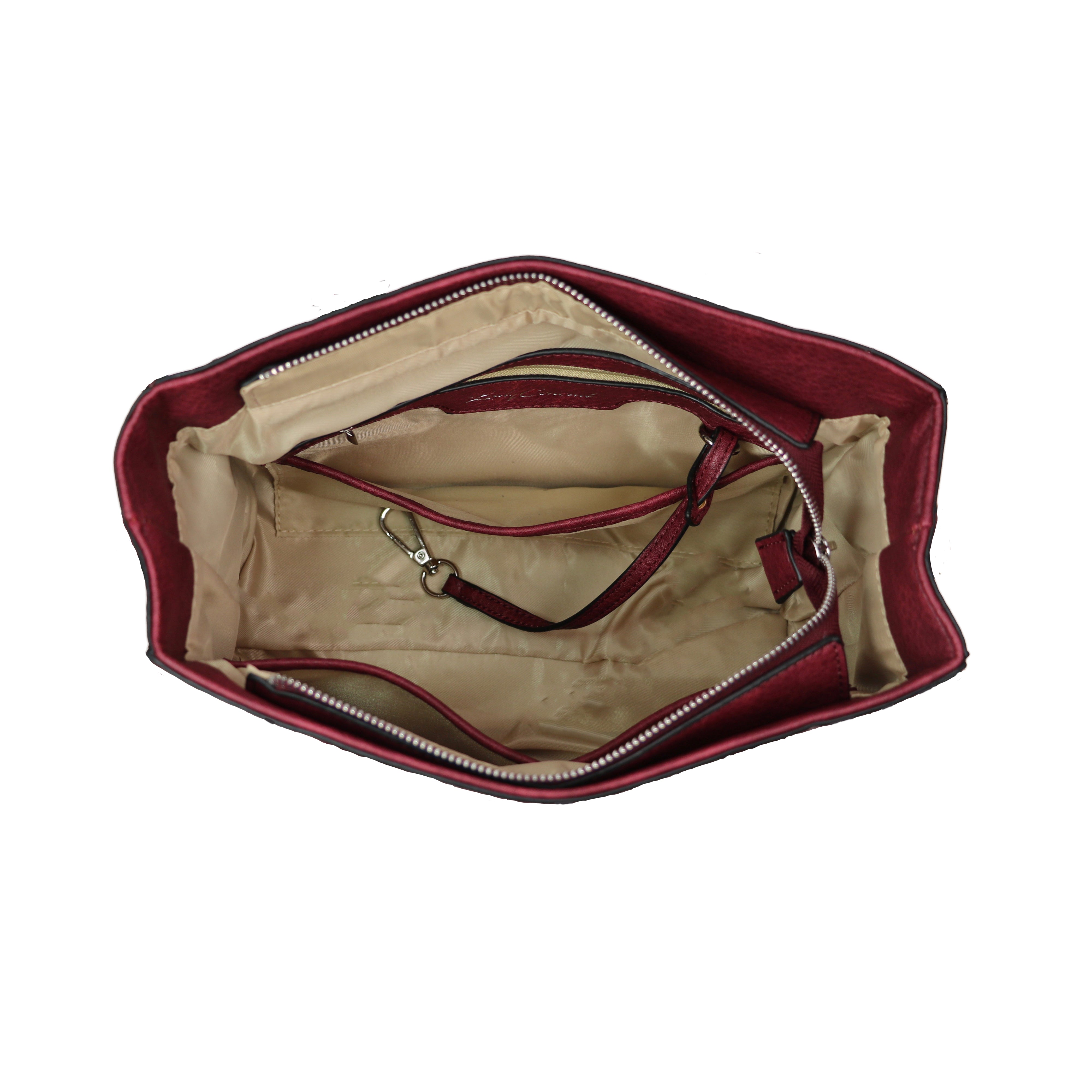 Concealed Carry Ann Satchel by Lady Conceal - Designer Luxury Conceal Carry Handbag - YKK Locking Zippers and Universal Handbag Gun and Pistol Bag - crossbody Handbag for concealed gun carry - concealed carry Handbag Ann Satchel gun Handbag - concealed carry gun Handbag