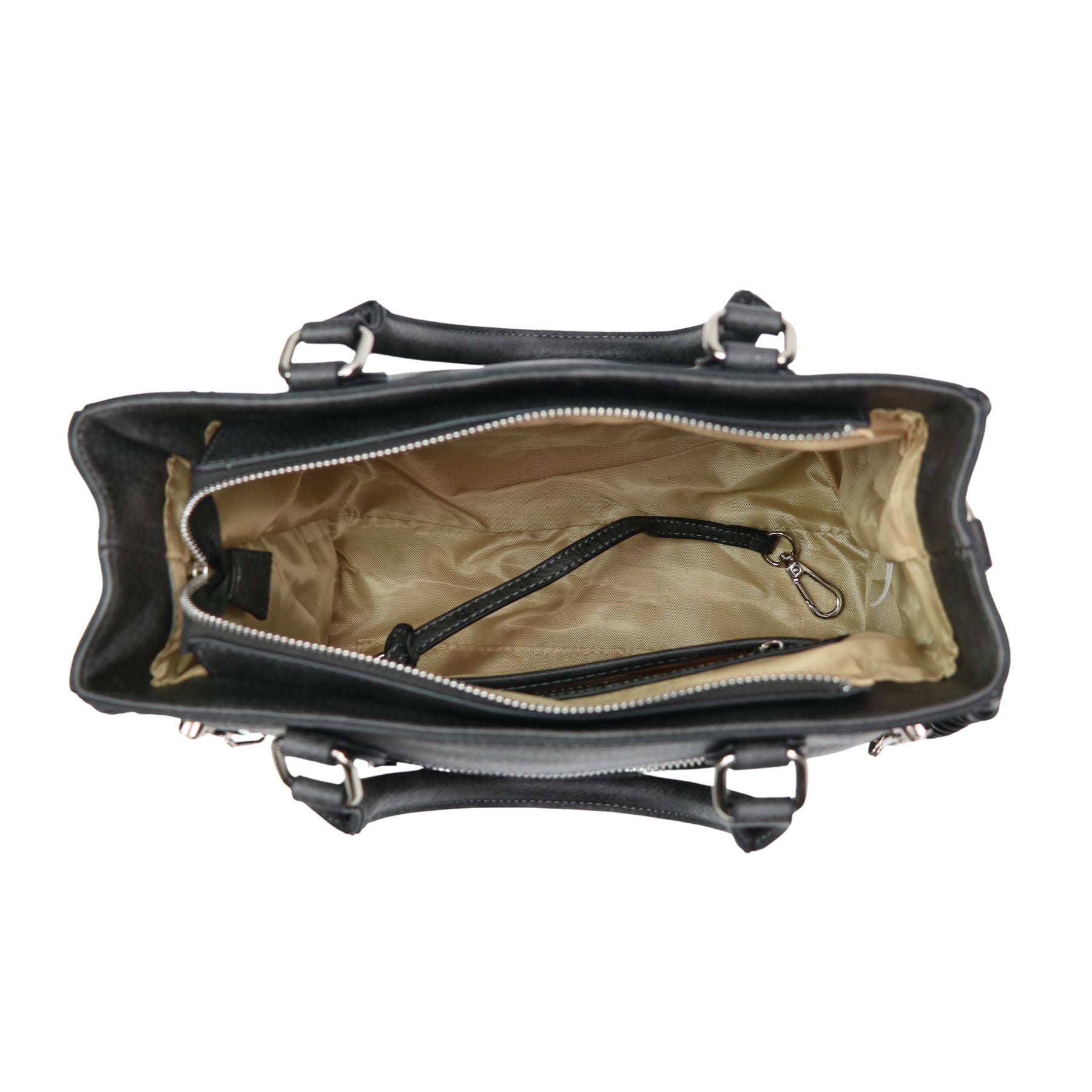 Concealed Carry Ann Satchel by Lady Conceal - Designer Luxury Conceal Carry Handbag - YKK Locking Zippers and Universal Handbag Gun and Pistol Bag - crossbody Handbag for concealed gun carry - concealed carry Handbag Ann Satchel gun Handbag - concealed carry gun Handbag