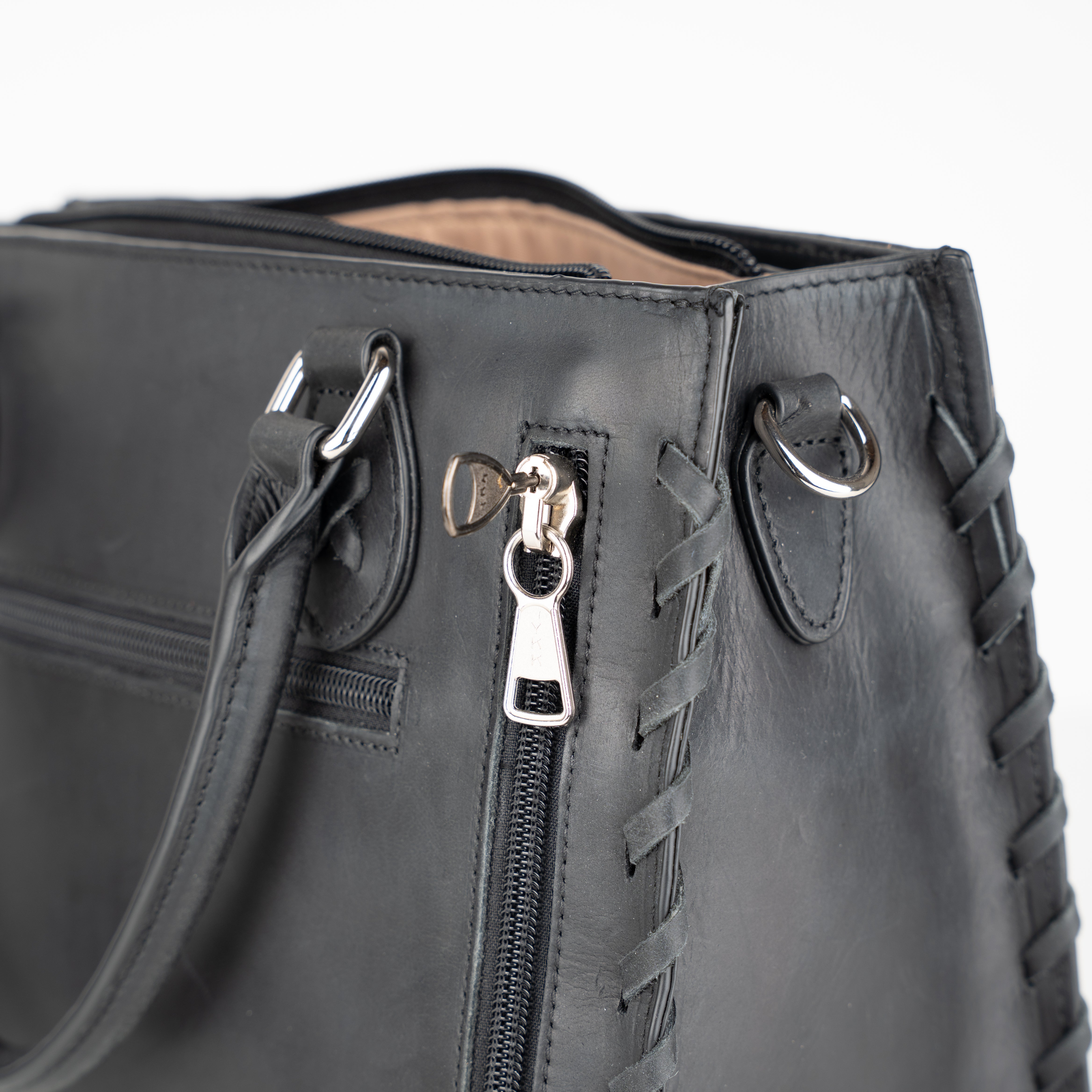 Concealed Carry Emma Leather Satchel - Designer Concealed Carry Purse - YKK Locking Purse with Universal Holster - Leather Bag For Gun Owners - Easy Conceal Carry - CCW Purse for Women - Conceal and Carry purse for Handgun - Designer Luxury Conceal Carry Handbag - Handbag Gun and Pistol Bag - Handbag for concealed gun - Hidden Gun Bag