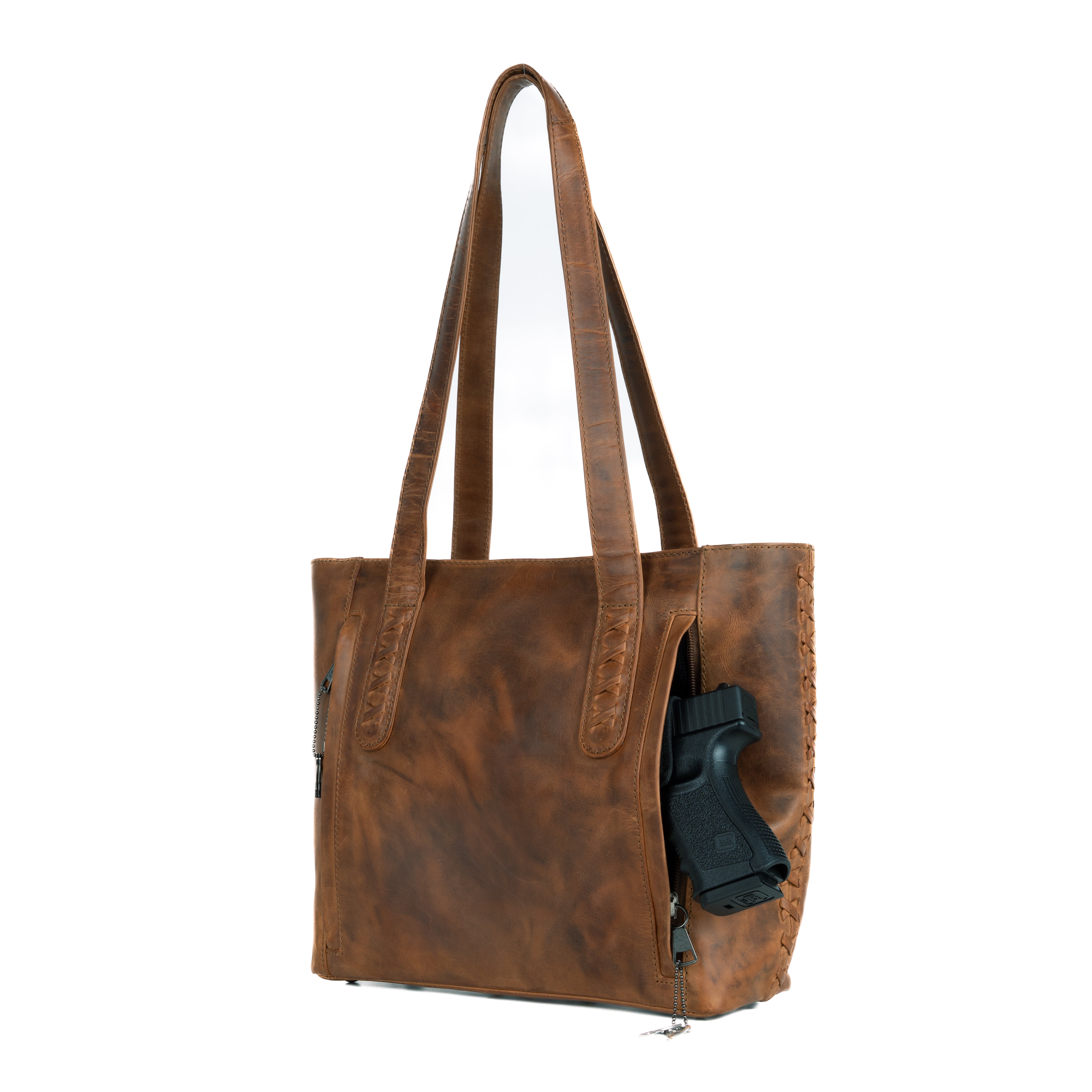 Concealed Carry Reagan Medium Leather Tote - Lady Conceal - Concealed Carry Purse - Designer Luxury Leather Carry Handbag - carry Handbag for gun carry - Unique Tote gun Handbag - designer backpack purse - designer purse sale - designer purse sales - womens designer purse sale - Peyton Leather Tote - designer lady purse concealed carry gun Handbag - concealed carry Handbag for woman- Easy Conceal Carry and Draw Purse