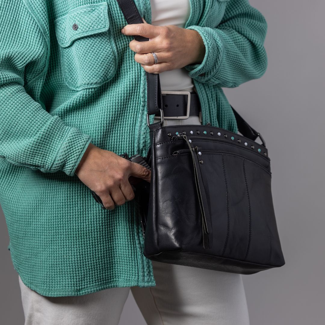 Concealed Carry Brynn Leather Crossbody by Lady Conceal