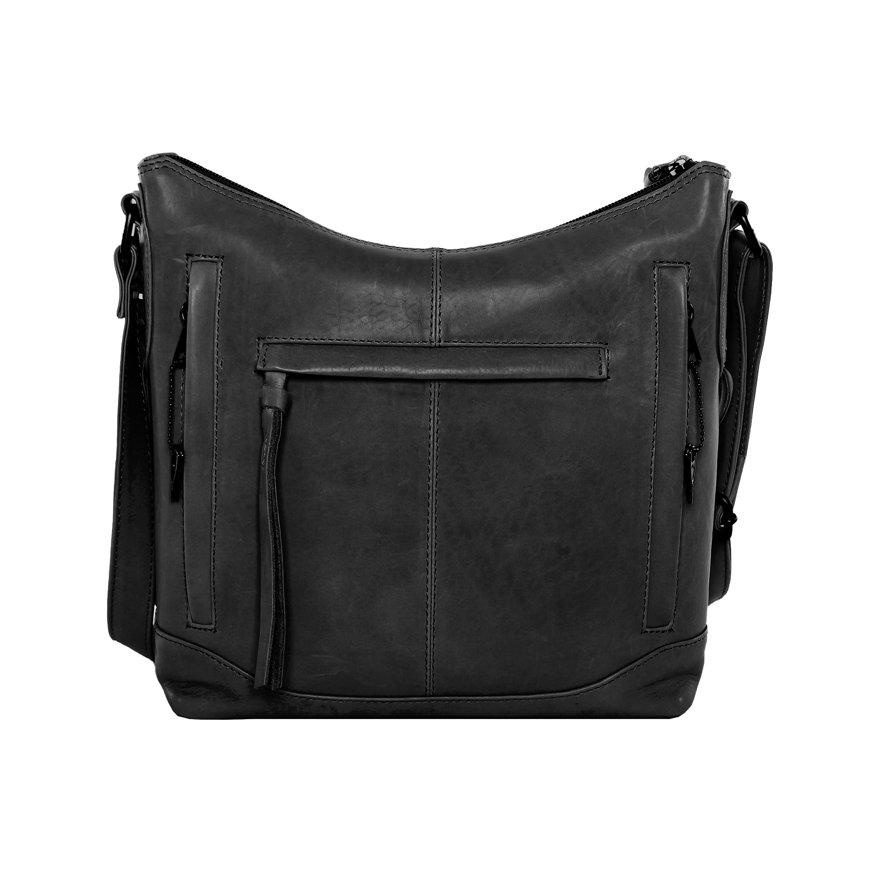 Concealed Carry Blake Scooped Leather Crossbody - Lady Conceal - Concealed Carry Purse - black crossbody purse designer - black owned purse designers - crossbody bag for concealed gun carry - concealed carry gun bags - concealed carry crossbody bag - concealed carry purse crossbody - Gift for gun owners - Women Gun Bag - most popular crossbody bag - crossbody handgun bag - crossbody bags for everyday use