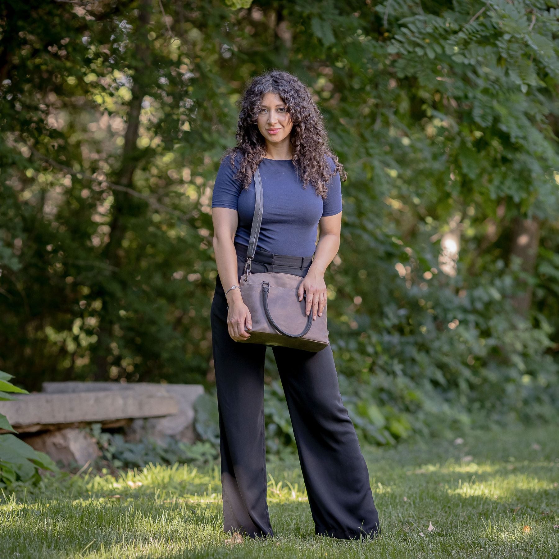 Concealed Carry Whitely Leather Satchel - YKK Locking Zippers - Universal Holster Bag - Luxurious Designer CCW Bag - Leather Gun and Pistol Purse - Concealed Carry Purse - designer purses - black designer purse - designer purse brands - designer backpack purse - designer purse sale - womens designer purse sale - woman designer purse - designer purses for women