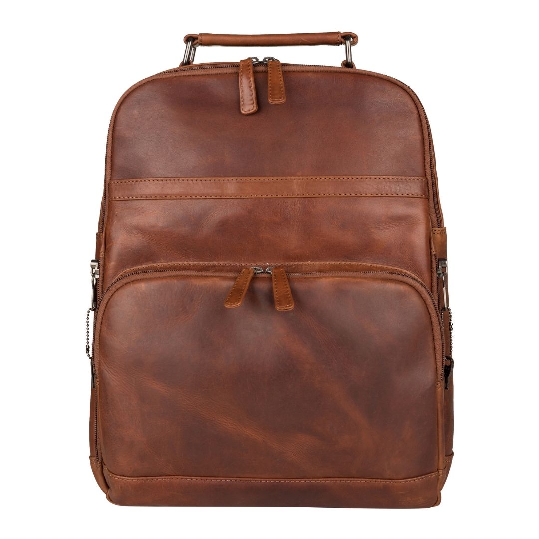 Concealed Carry Quinn Unisex Leather Backpack Concealed Carry Quinn Unisex Leather Backpack