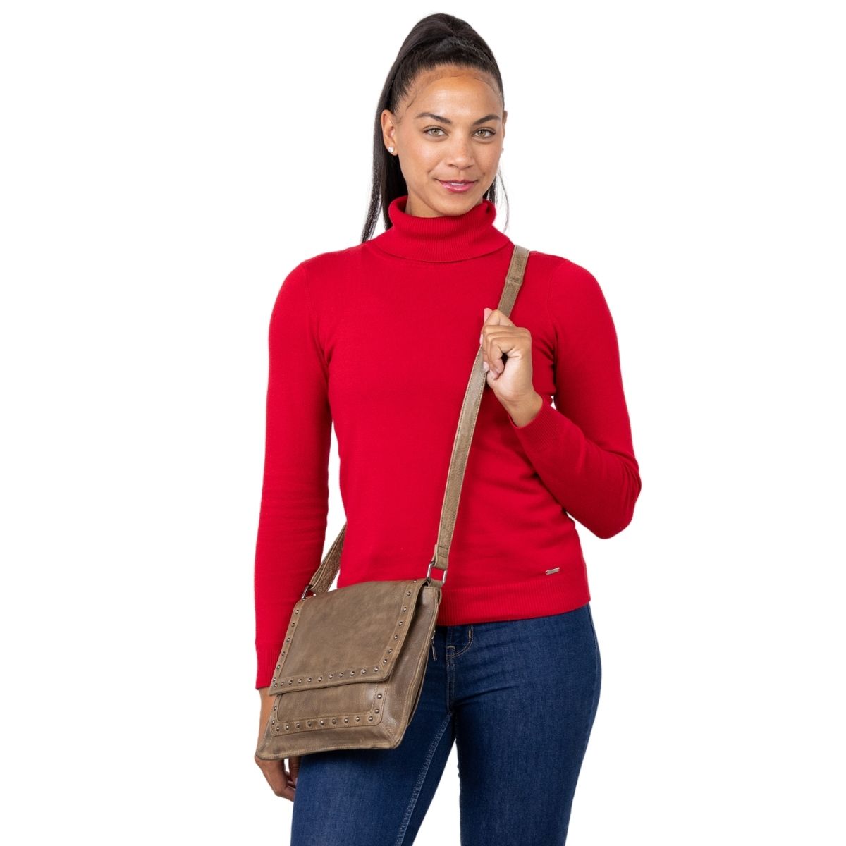 Concealed Carry Crossbody Purse - Monroe Leather Purse by Lady Conceal - Tactical Pistol Women's Handbag - YKK Locking and Universal Holster - Designer Concealed Carry Bag - Soft Leather conceal and carry bag - Tactical womans purse for pistol - Concealed Carry Purse - most popular crossbody bag - crossbody handgun bag - crossbody bags for everyday use - Lady Conceal - Unique Hide Purse - Locking YKK Purse - Fanny Pack for Gun and Pistol - Easy CCW - Fast Draw Bag - Secure Gun Bag