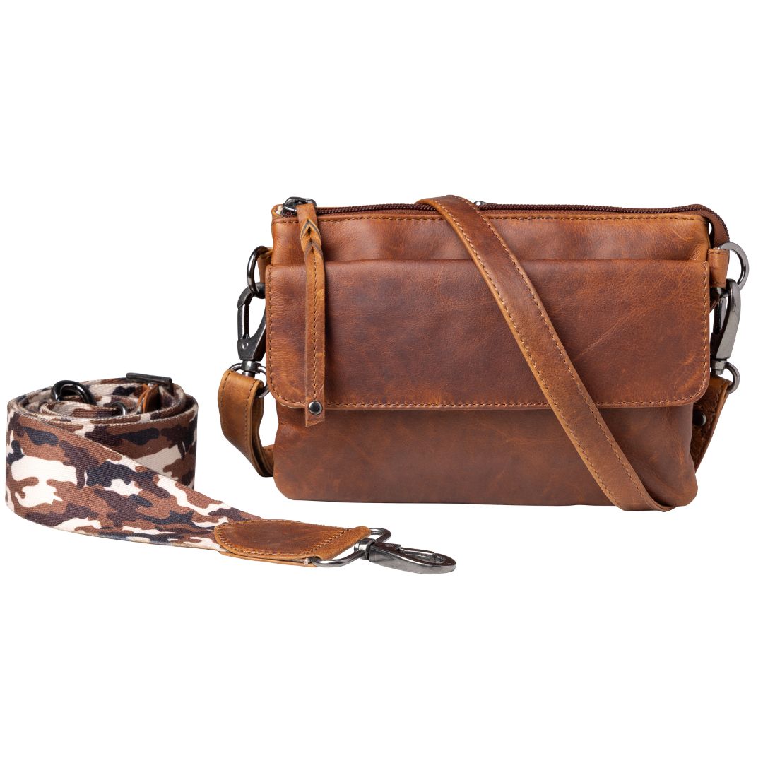 Natasha Concealed Carry Cognac Mahogany