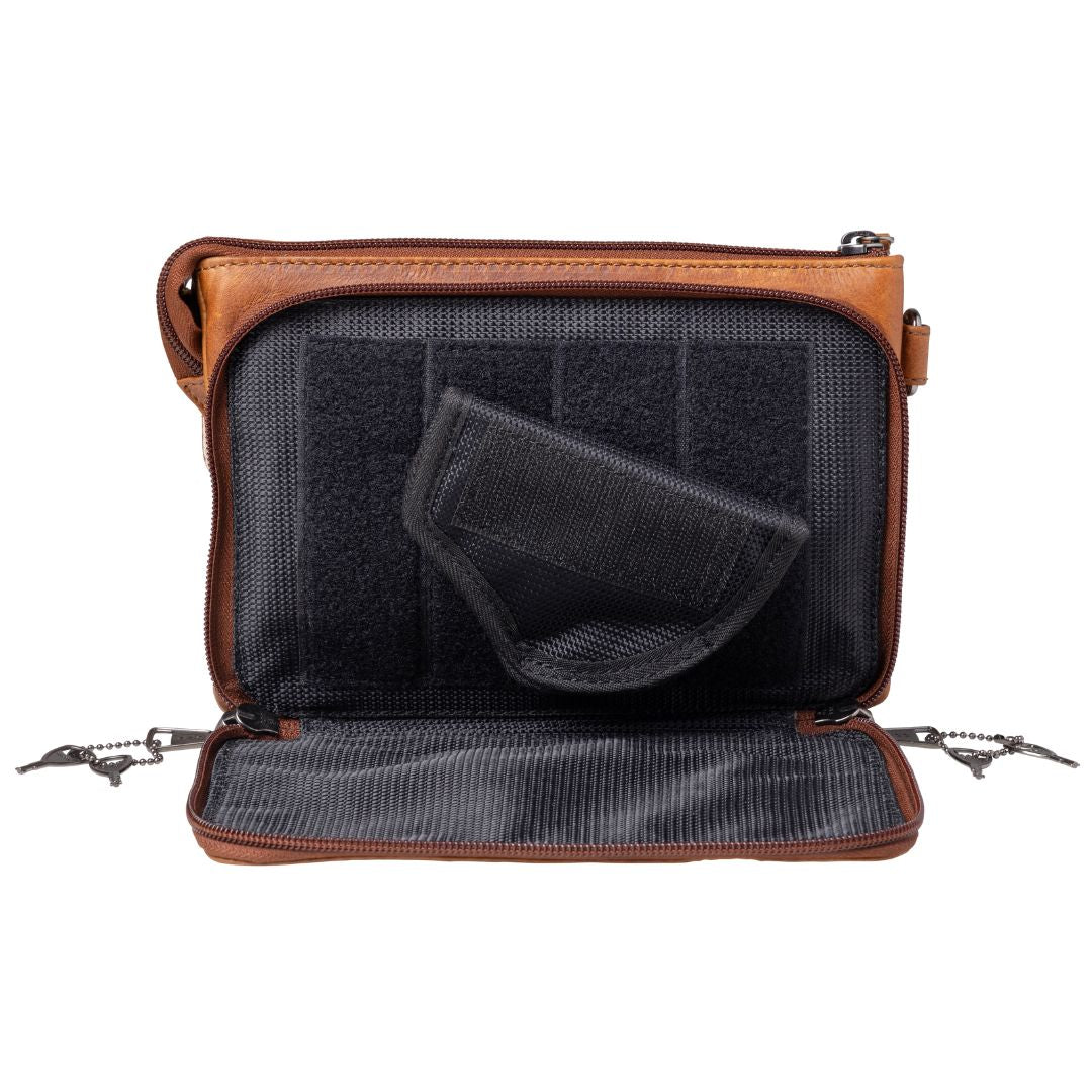 Concealed Carry Natasha Leather Crossbody by Lady Conceal