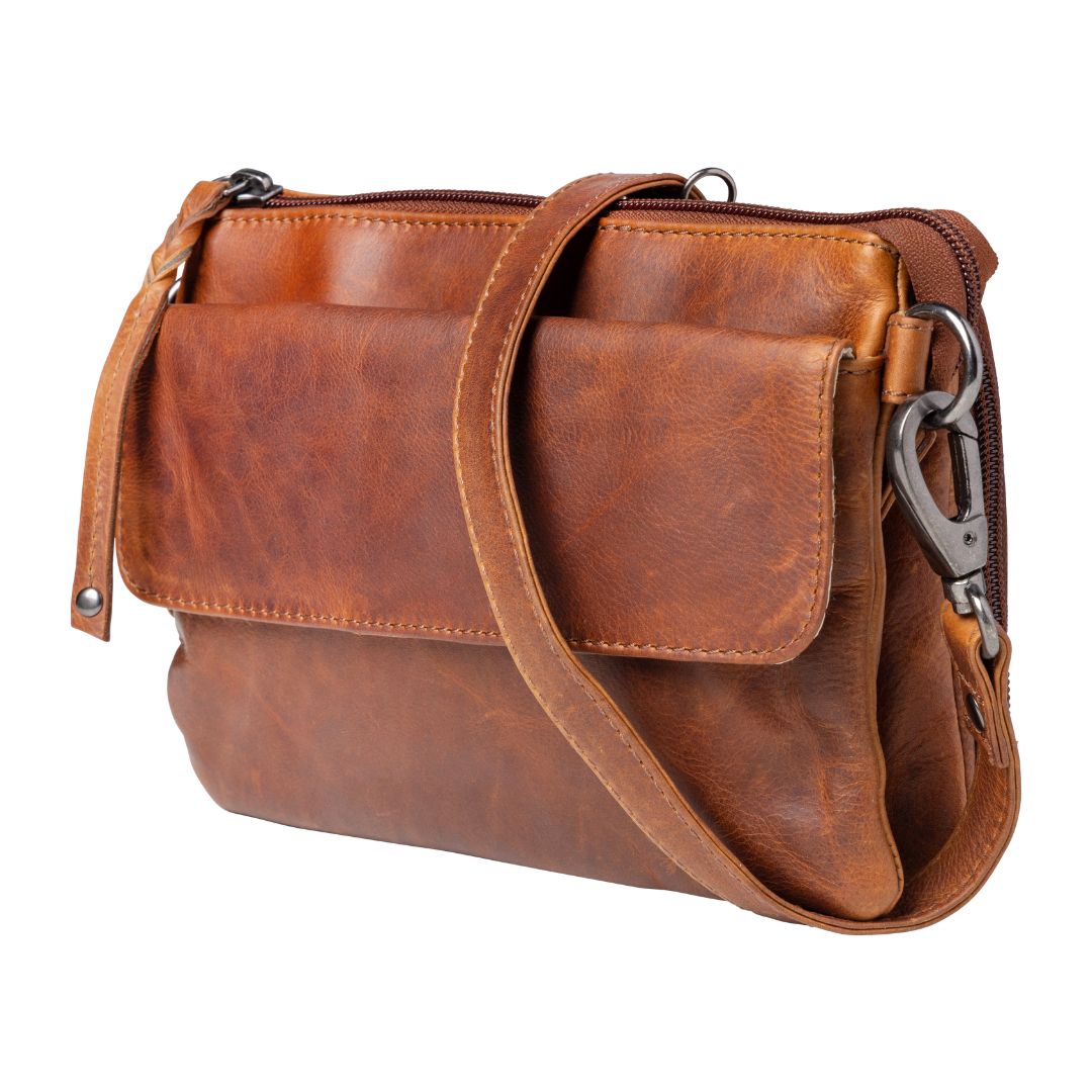 Concealed Carry Natasha Leather Crossbody by Lady Conceal