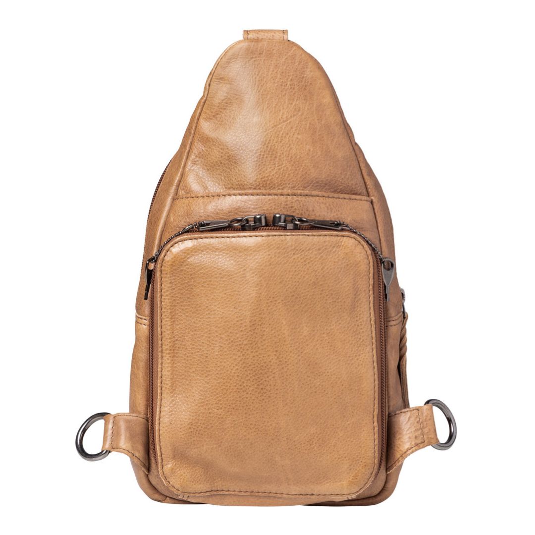 Unisex Sling Gun Leather Bag - Gun Bag for Plus Size - Universal Holster Gun Bag - bag for medium and Large Gun _ Taylor Sling Gun Backpack by Lady Conceal