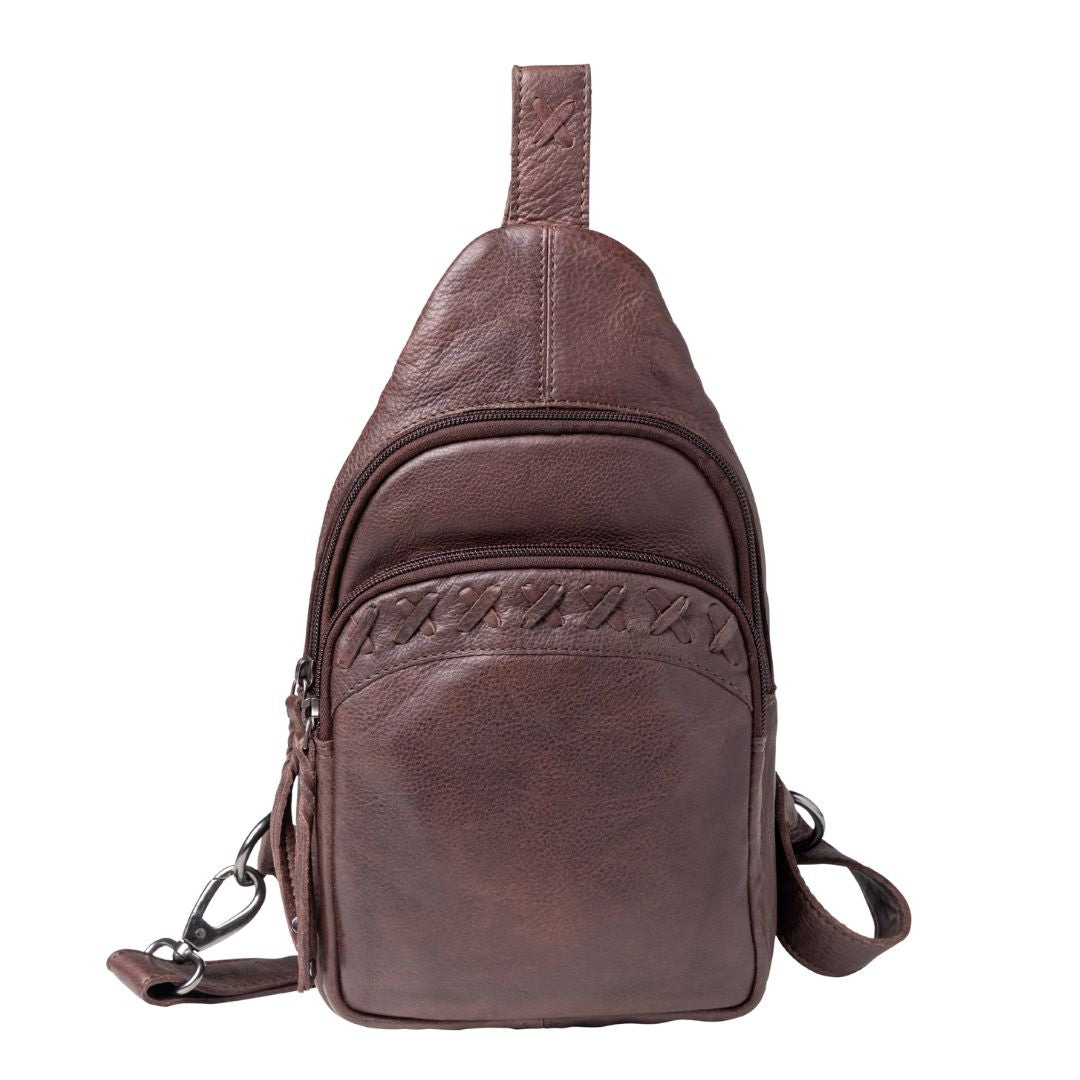 Taylor Concealed Carry Sling Dark Brown