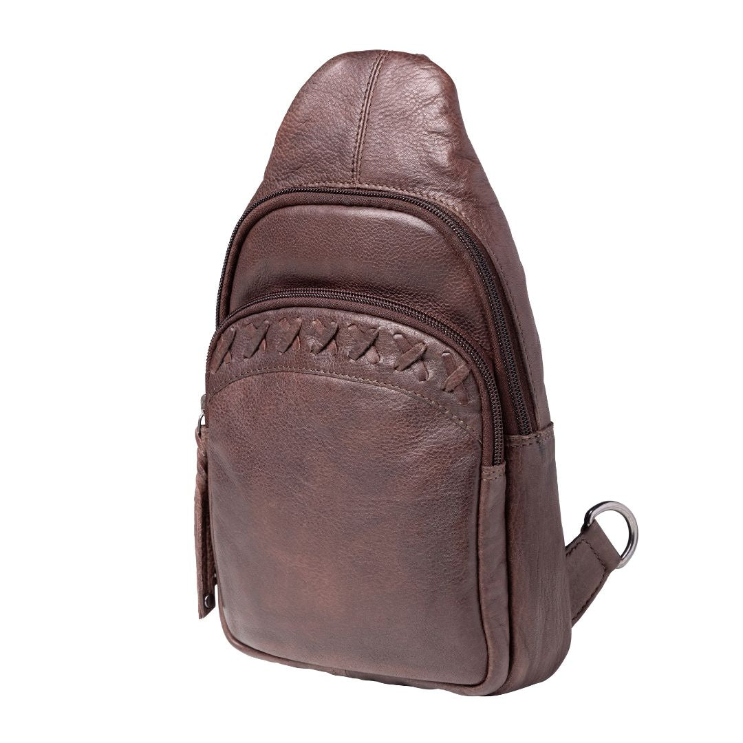 Taylor Concealed Carry Sling Dark Brown