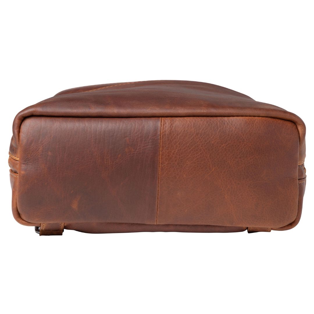 Jayden Leather Concealed Carry Backpack – Secure Firearm Storage with Locking Compartment - Locking Gun Bag - Pick Pocket Proof