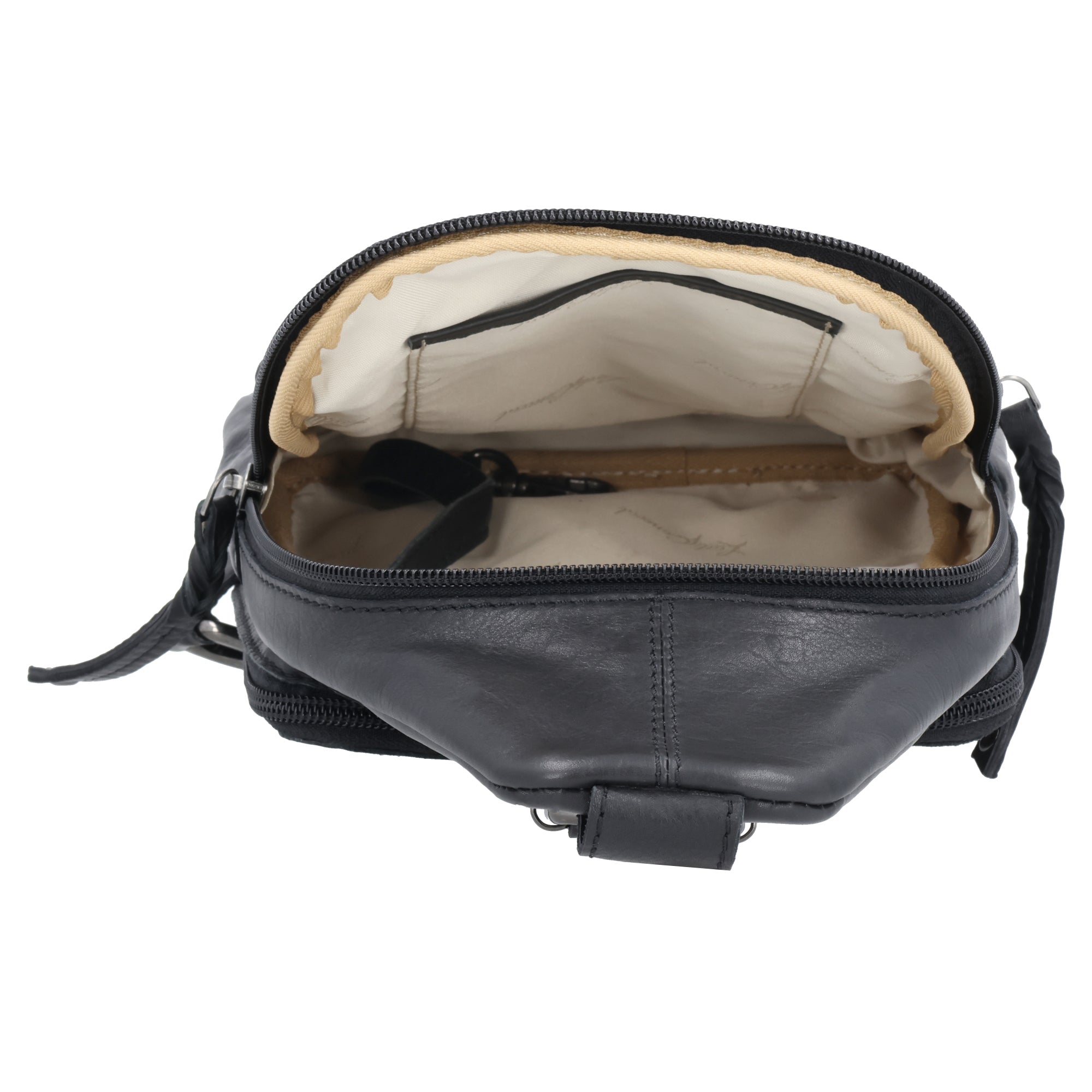 Concealed Carry Haven Sling Leather Backpack by Lady Conceal - Jeweled Leather Backpack -Universal Holster Backpack - Leather Gun Safe Bag - Ambidextrous - Tactical ED Carry Bag- CCW Purse - Womens Gun Bag - Ambidextrous Concealed Carry - Locking Gun Safe - Lady Concealed Carry