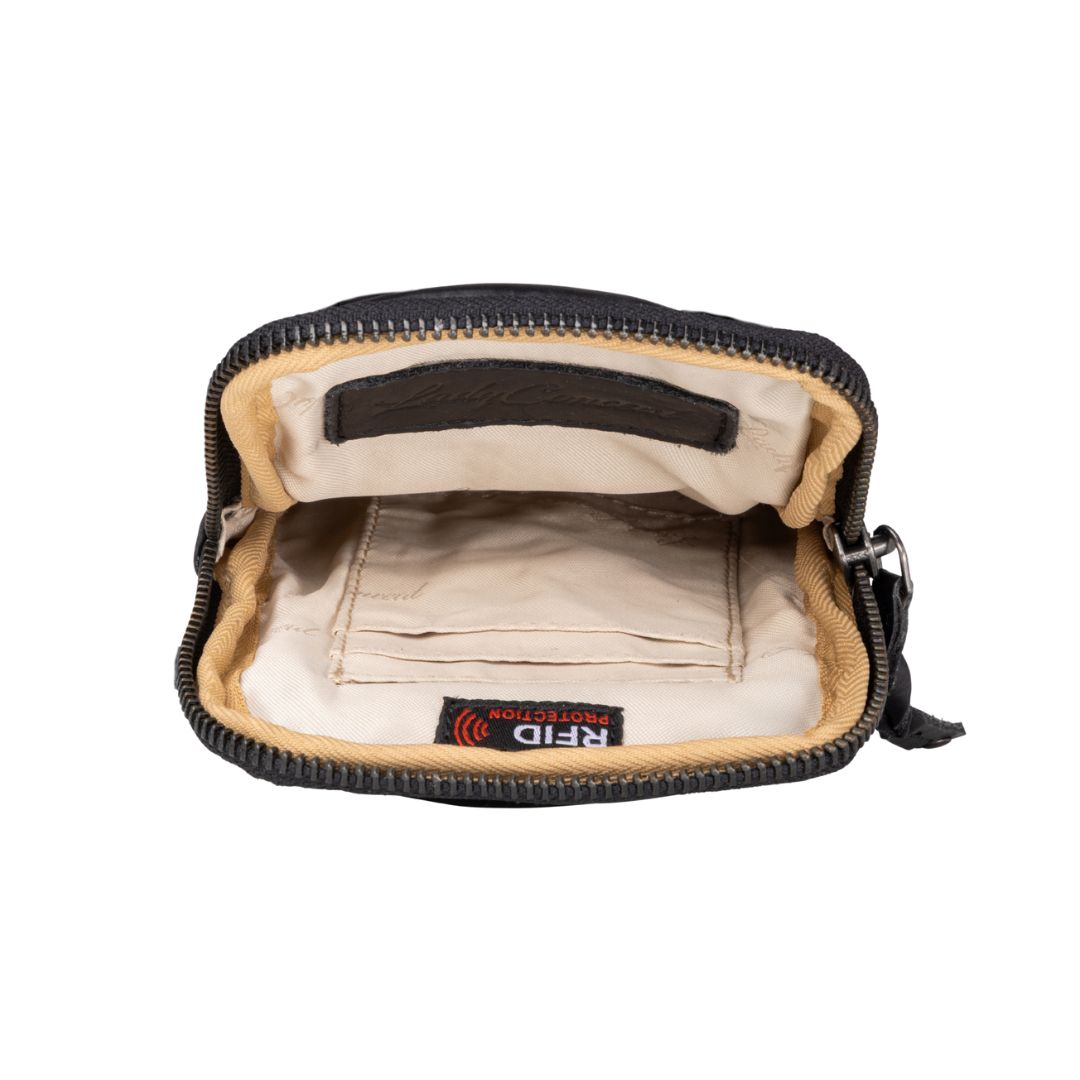 -SALE- Shay Leather RFID Crossbody by Lady Conceal for Tasers and Pepper Spray