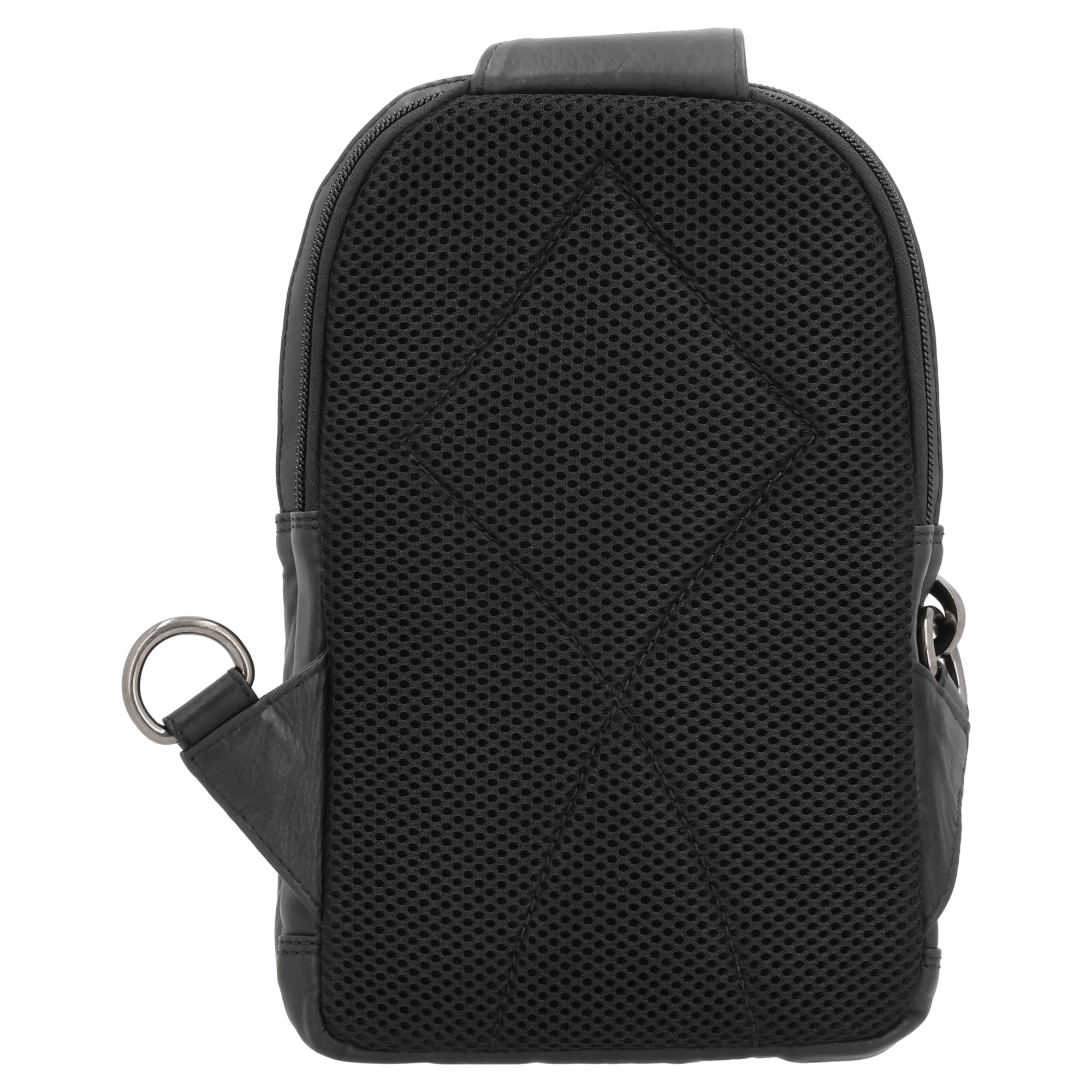 Concealed Carry Bristol Sling Leather Backpack - Lady Conceal - KK Locking Zippers and Universal Holsters for Gun - Backpack for Conceal Carry - best gun carry backpack - Pistol and Firearm Bag - women's Concealed Carry Backpack - premium leather backpack - sling for concealed carry - concealed carry purses