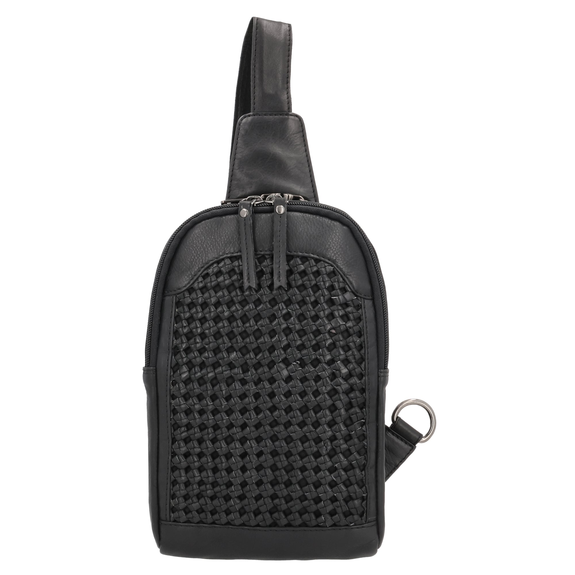 Concealed Carry Bristol Sling Leather Backpack - Lady Conceal - KK Locking Zippers and Universal Holsters for Gun - Backpack for Conceal Carry - best gun carry backpack - Pistol and Firearm Bag - women's Concealed Carry Backpack - premium leather backpack - sling for concealed carry - concealed carry purses