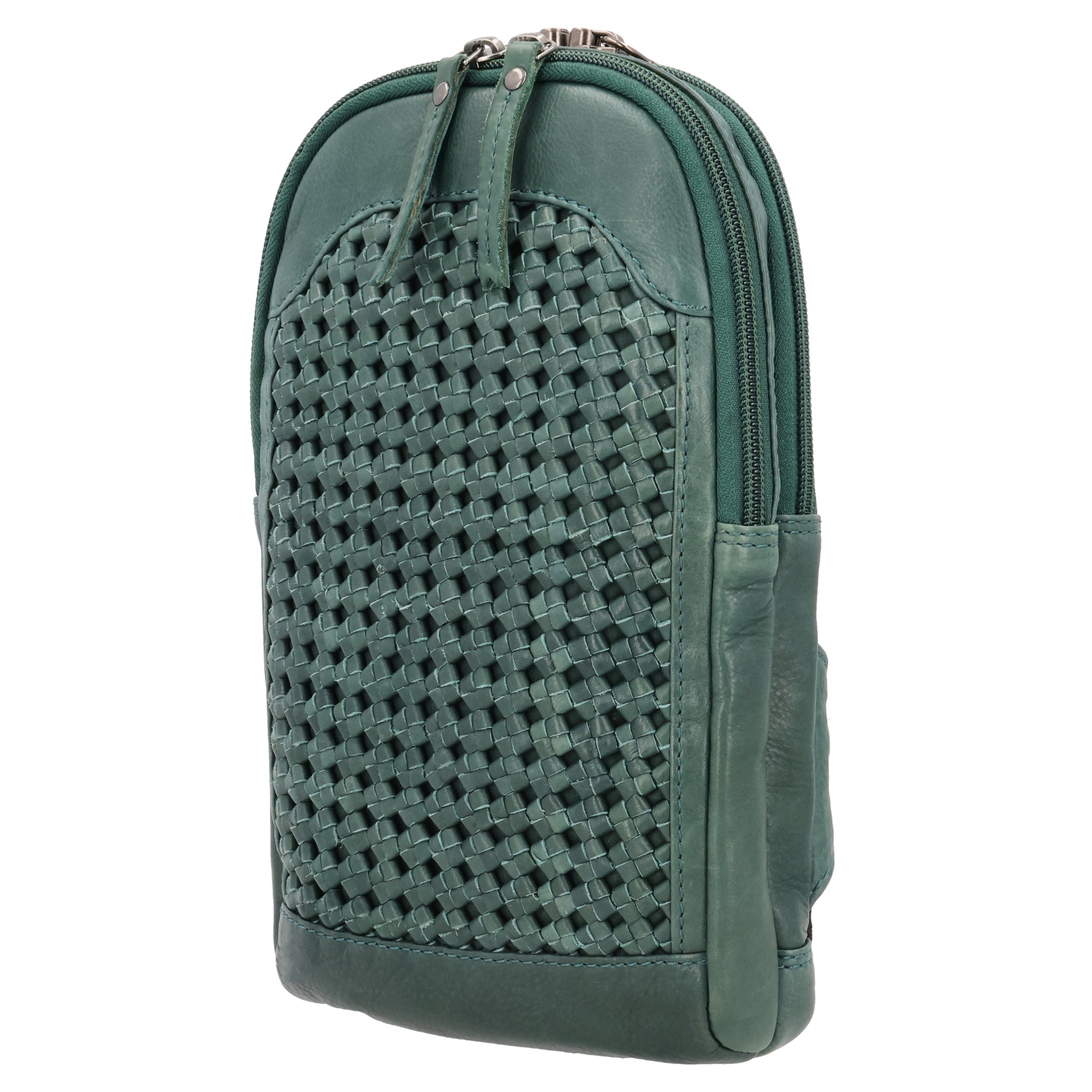 Concealed Carry Bristol Sling Leather Backpack - Lady Conceal - KK Locking Zippers and Universal Holsters for Gun - Backpack for Conceal Carry - best gun carry backpack - Pistol and Firearm Bag - women's Concealed Carry Backpack - premium leather backpack - sling for concealed carry - concealed carry purses