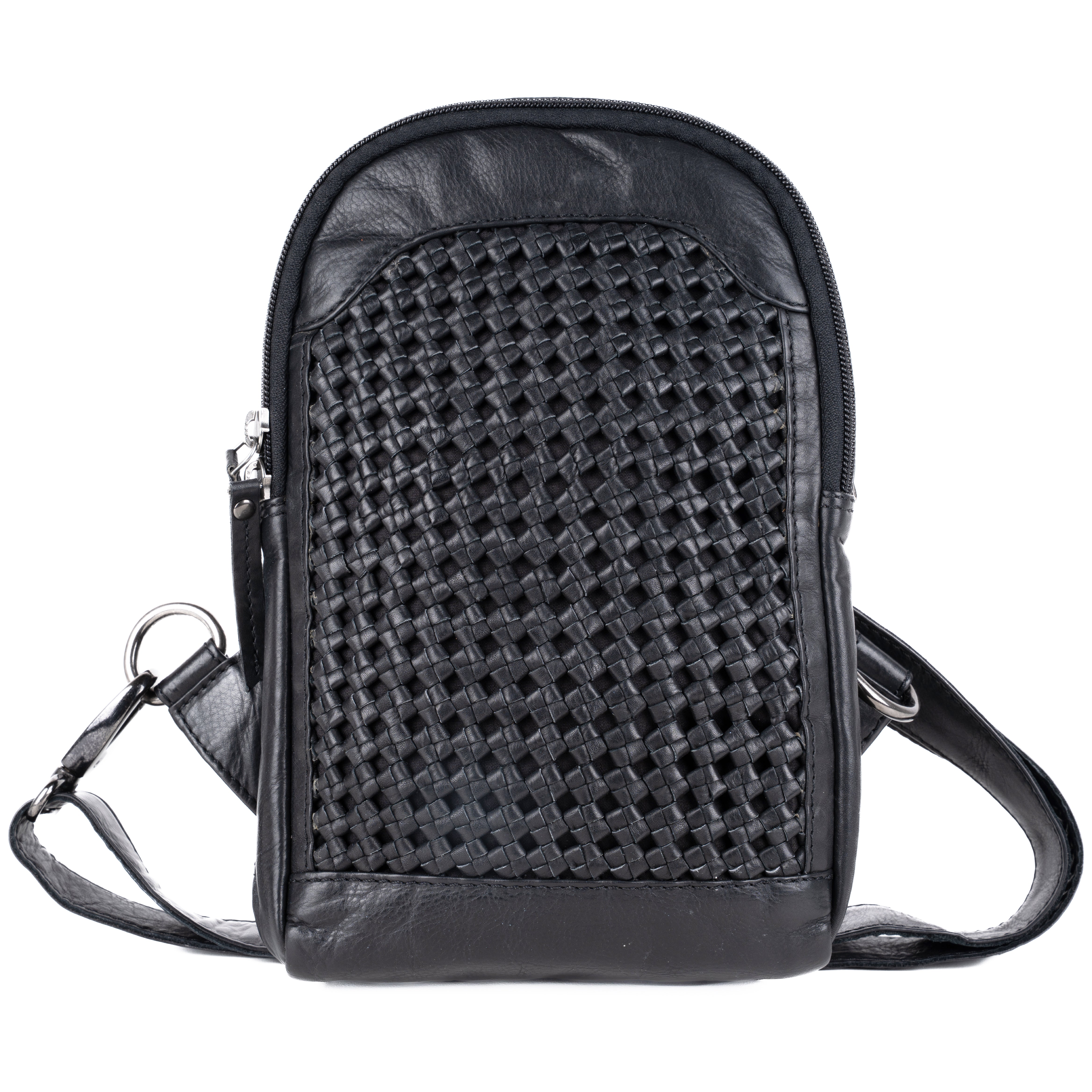 Concealed Carry Bristol Sling Leather Backpack - Lady Conceal - KK Locking Zippers and Universal Holsters for Gun - Backpack for Conceal Carry - best gun carry backpack - Pistol and Firearm Bag - women's Concealed Carry Backpack - premium leather backpack - sling for concealed carry - concealed carry purses