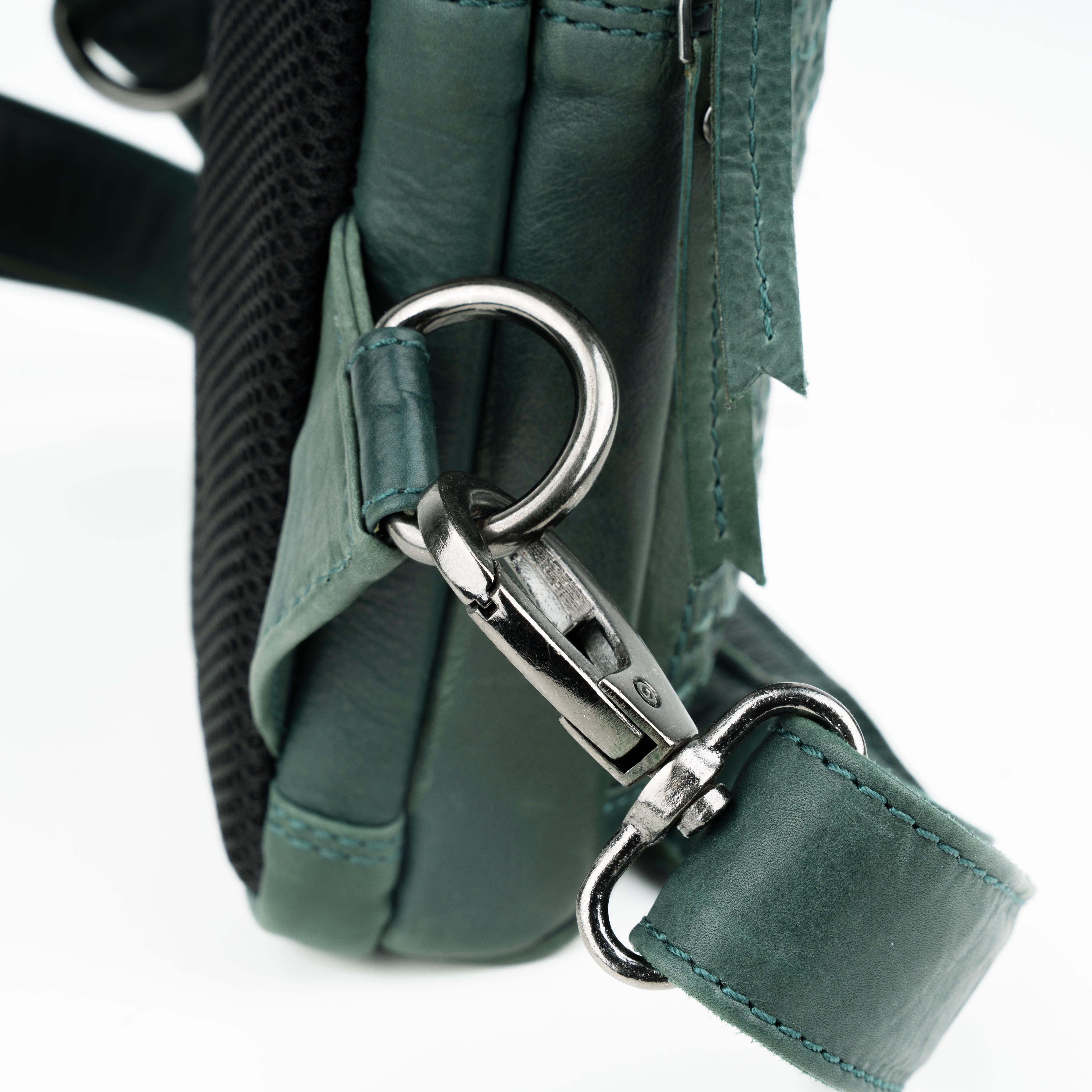 Concealed Carry Bristol Sling Leather Backpack by Lady Conceal