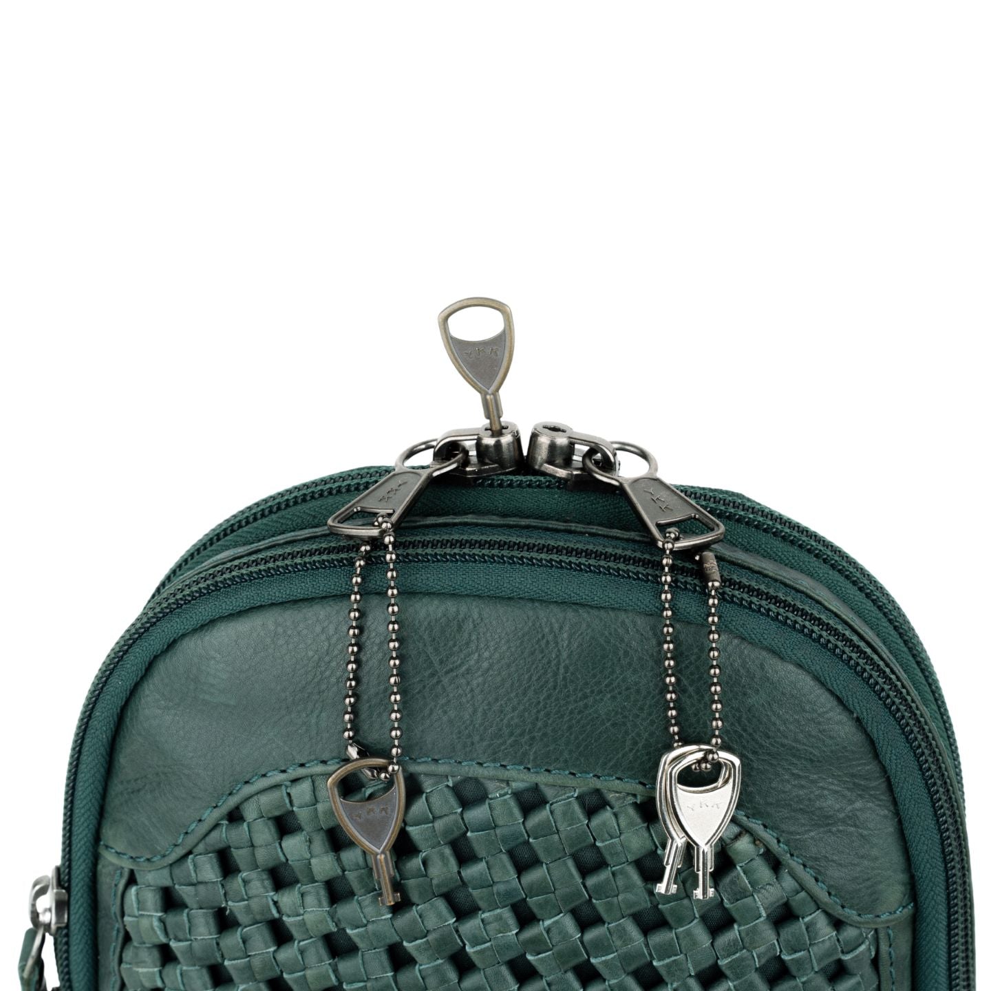 Concealed Carry Bristol Sling Leather Backpack - Lady Conceal - KK Locking Zippers and Universal Holsters for Gun - Backpack for Conceal Carry - best gun carry backpack - Pistol and Firearm Bag - women's Concealed Carry Backpack - premium leather backpack - sling for concealed carry - concealed carry purses