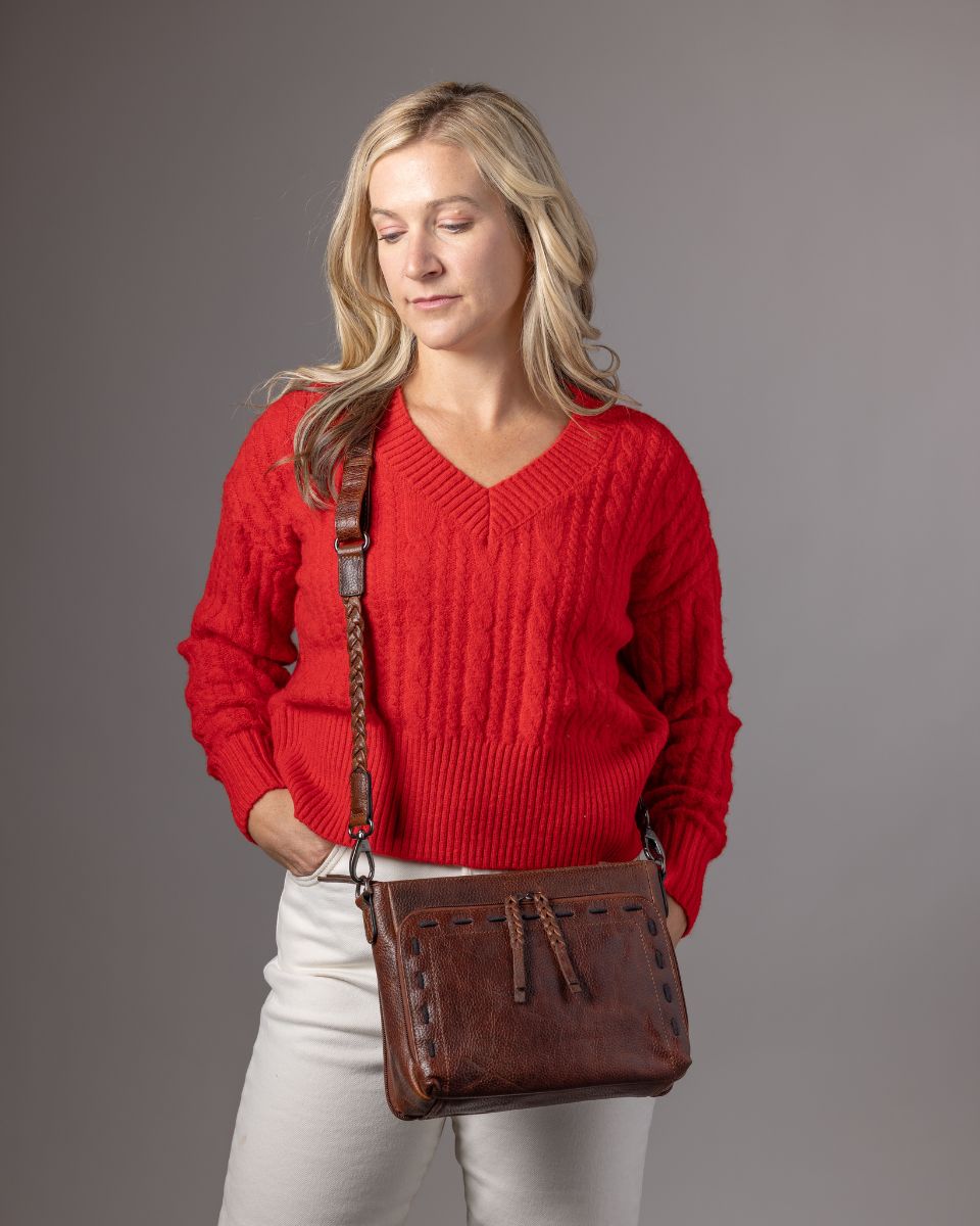 Zoe Concealed Carry Crossbody Cognac