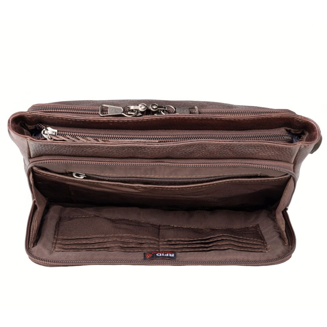 Zoe Concealed Carry Crossbody Cognac