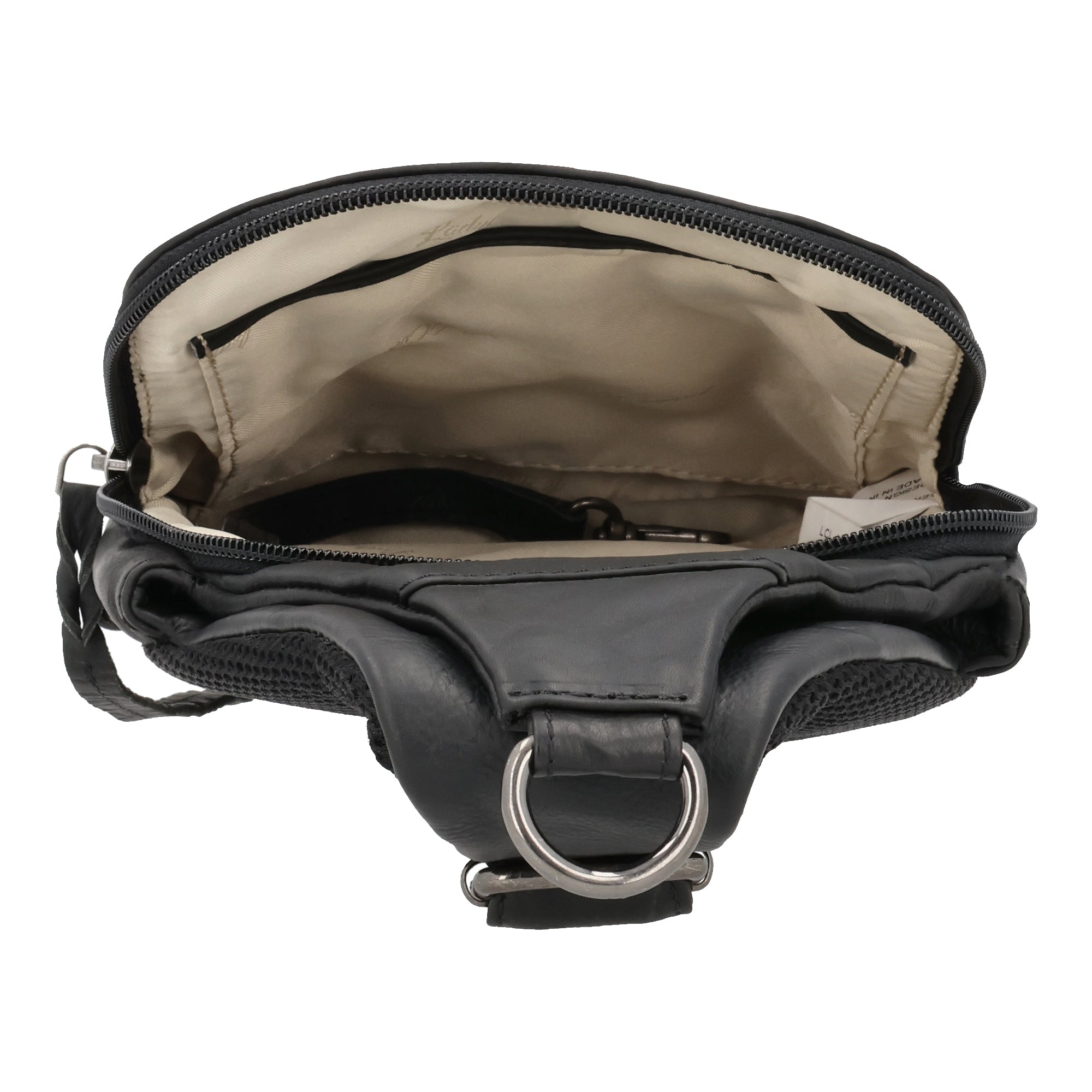 Concealed Carry Unisex Dakota Leather Sling by Lady Conceal - Magnetic Firearm Bag - Fast Draw CCW bag - Universal Holster Pistol Sling - Unisex Gun Leather Backpack - Anti-Theft Gun Bag with Locking Zippers