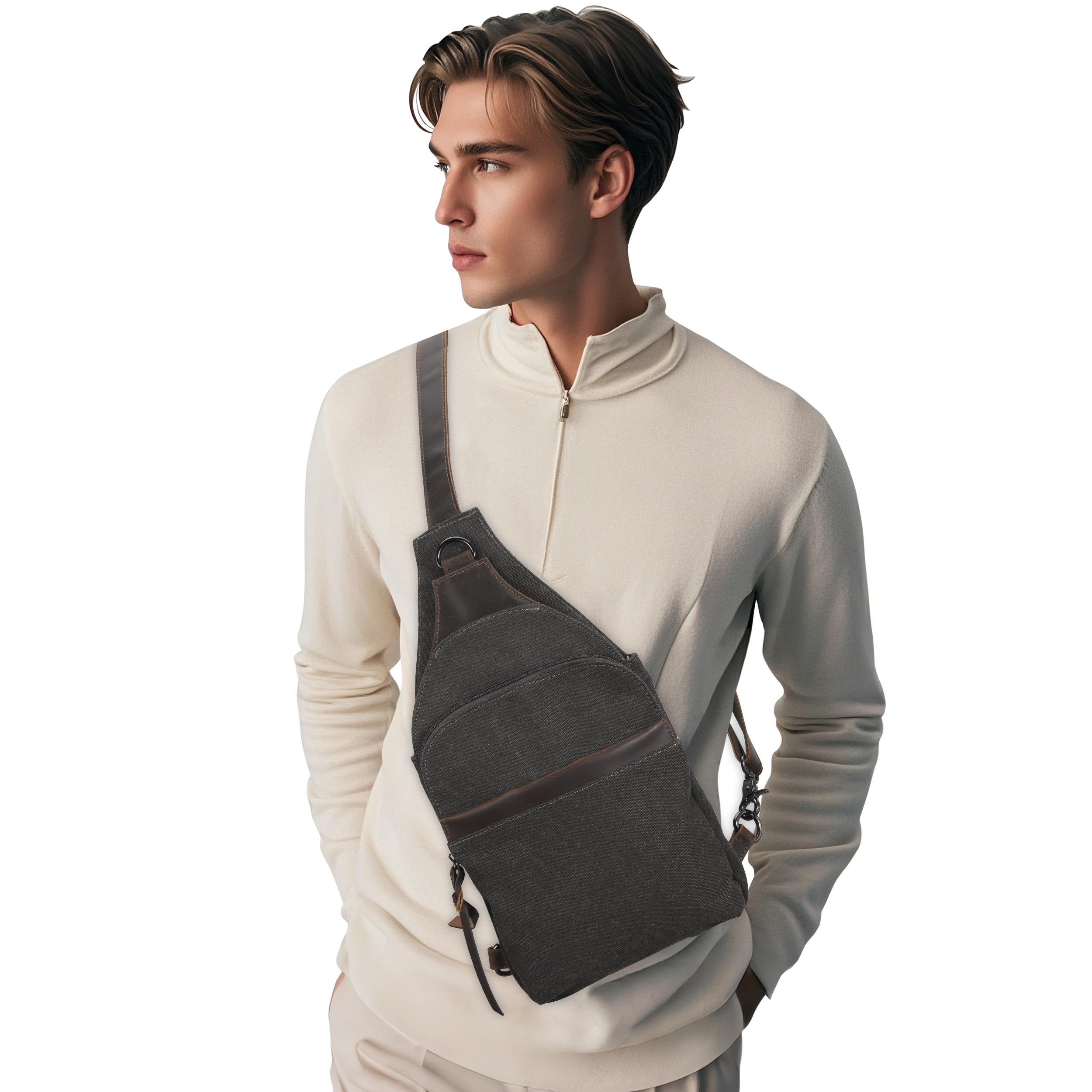 Colt Canvas Sling Dark Brown