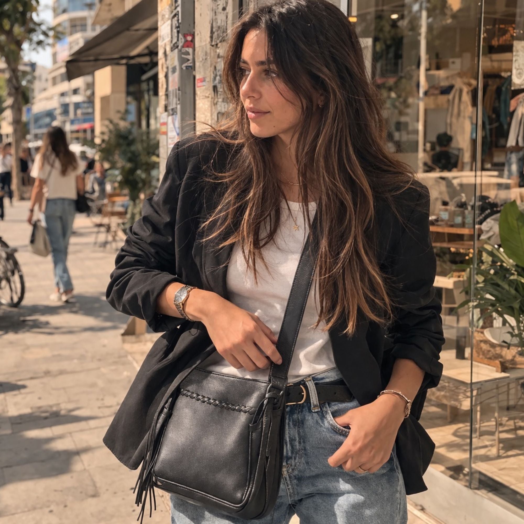 -SALE- Concealed Carry Callie Leather Crossbody by Lady Conceal