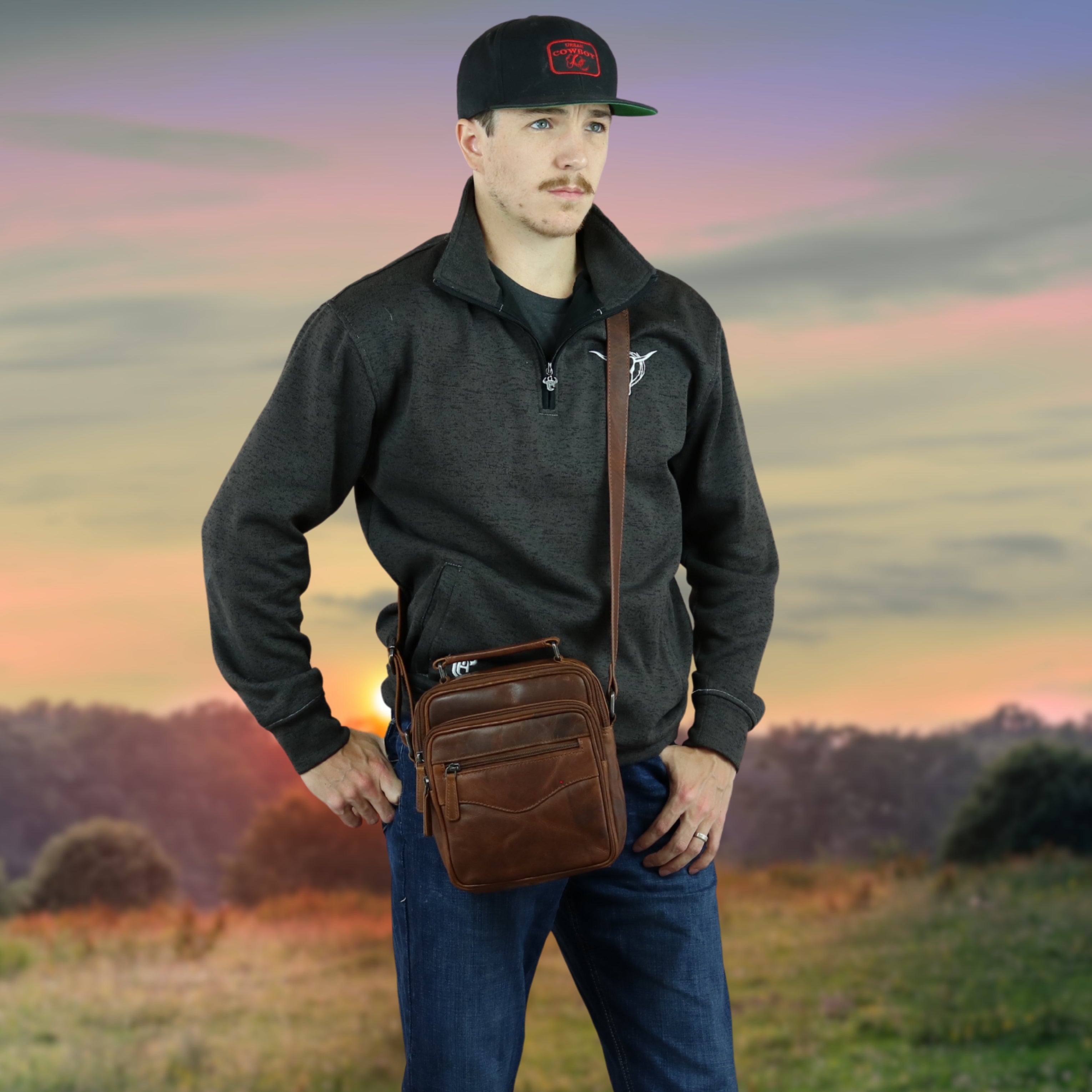 Concealed Carry Logan Unisex Crossbody Bag - Men Gun Bag with Clip Storage - Conceal Carry Logan Unisex Bag - CCW Universal Logan Unisex Bag - Concealed Carry Purse - most popular crossbody bag - crossbody handgun bag - crossbody bags for everyday use - Lady Conceal - Unique Hide Purse - Locking YKK Purse - Fanny Pack for Gun and Pistol - Easy CCW - Fast Draw Bag - Secure Gun Bag