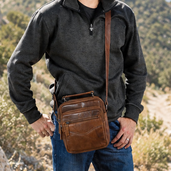 Concealed Carry Logan Unisex Crossbody Bag - Men Gun Bag with Clip Storage - Conceal Carry Logan Unisex Bag - CCW Universal Logan Unisex Bag - Concealed Carry Purse - most popular crossbody bag - crossbody handgun bag - crossbody bags for everyday use - Lady Conceal - Unique Hide Purse - Locking YKK Purse - Fanny Pack for Gun and Pistol - Easy CCW - Fast Draw Bag - Secure Gun